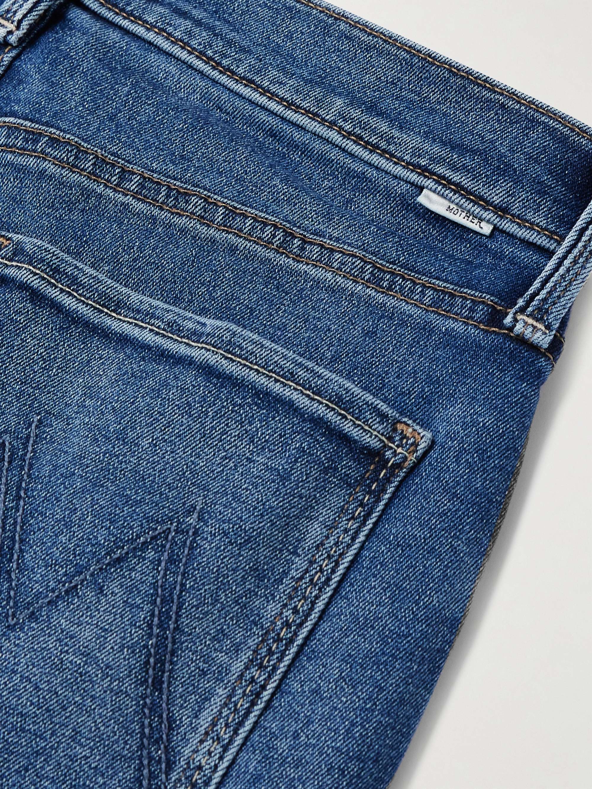 The Rambler Zip Ankle Fray mid-rise straight-leg jeans view