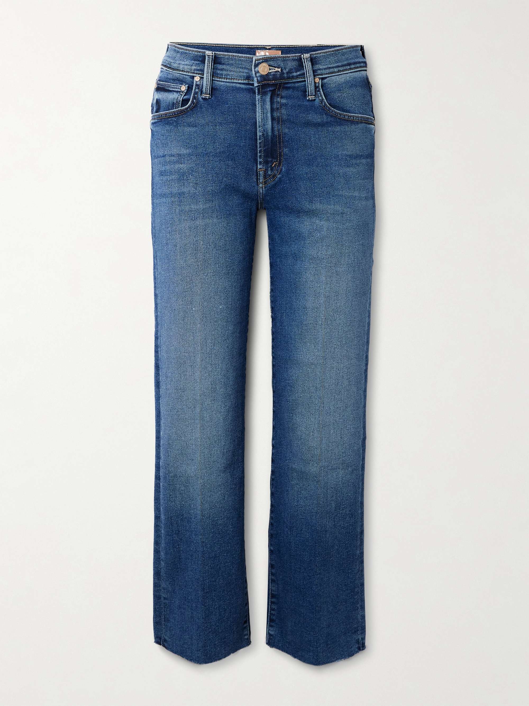 The Rambler Zip Ankle Fray mid-rise straight-leg jeans view
