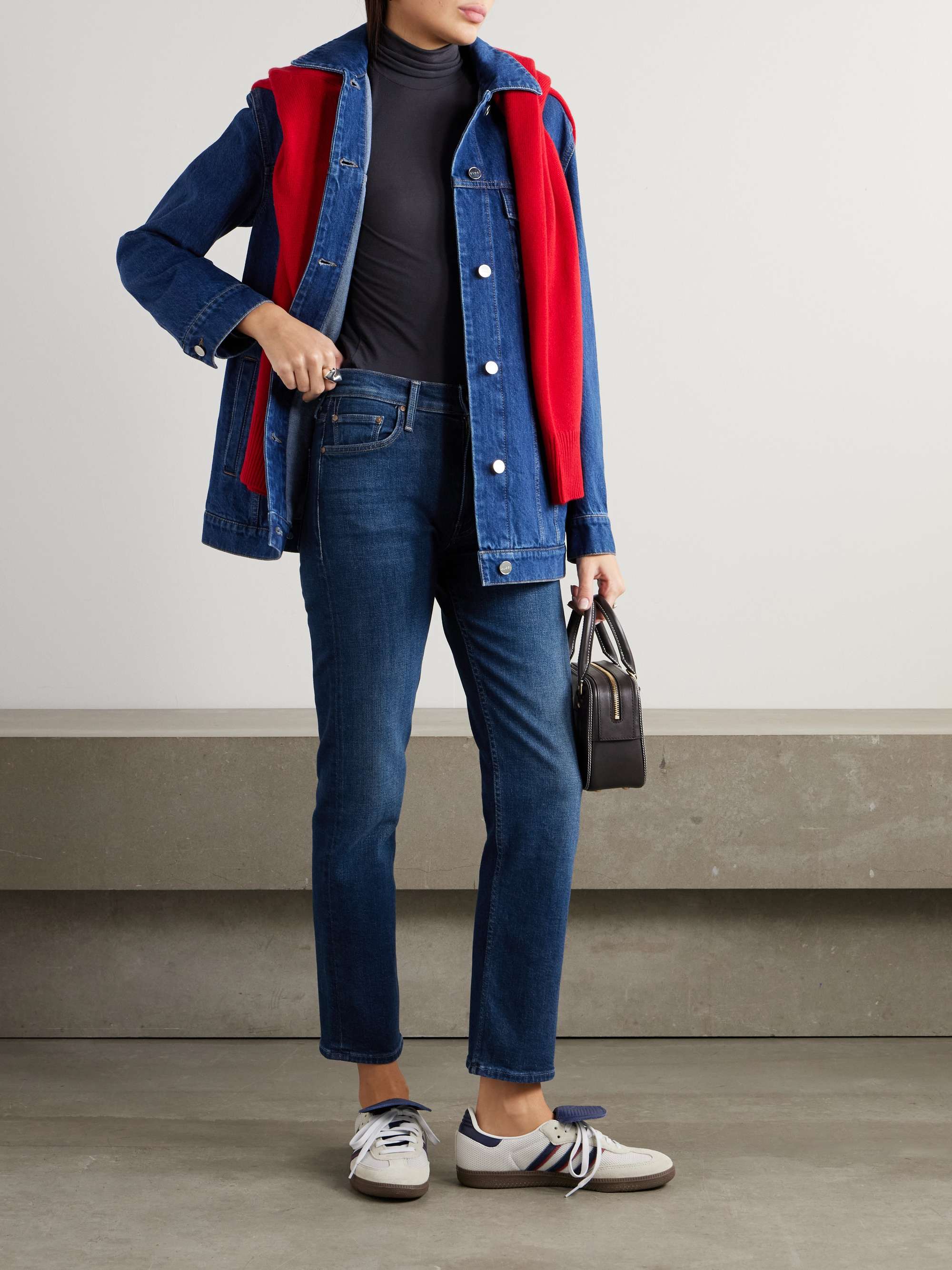 The Mid-Rise Rider Flood mid-rise skinny jeans view