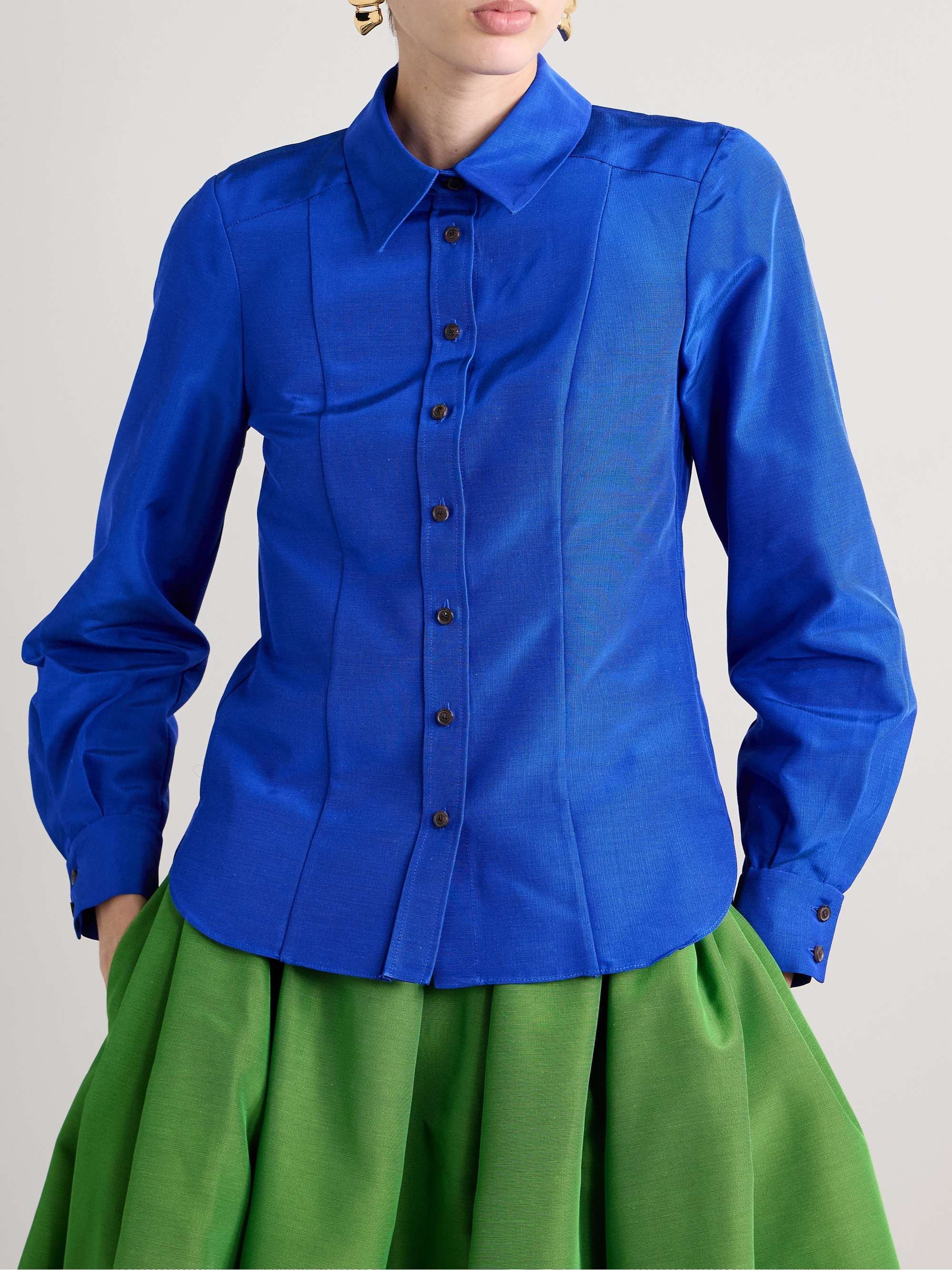 Cotton-blend shirt view
