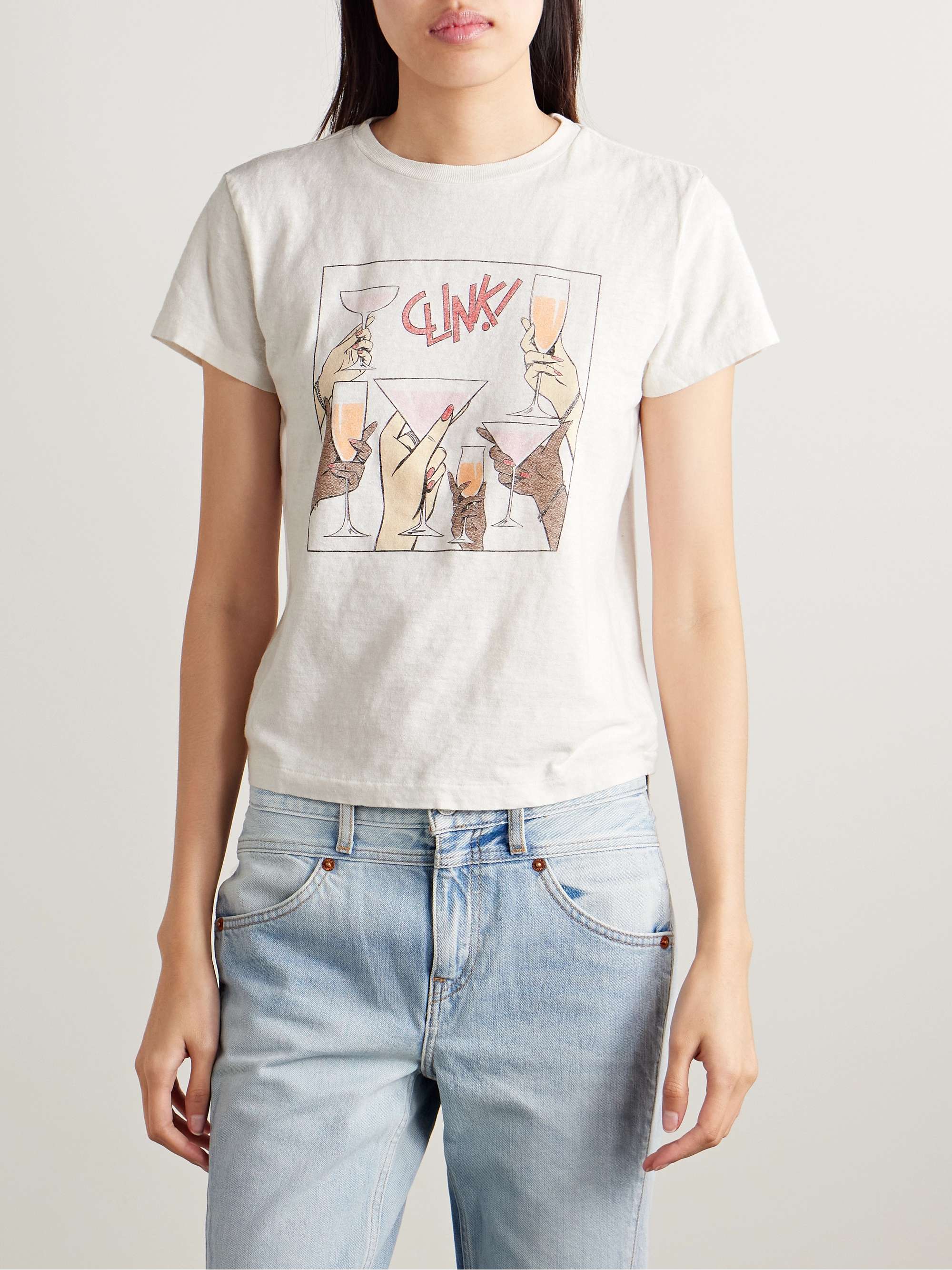 Cheers printed cotton-jersey T-shirt view