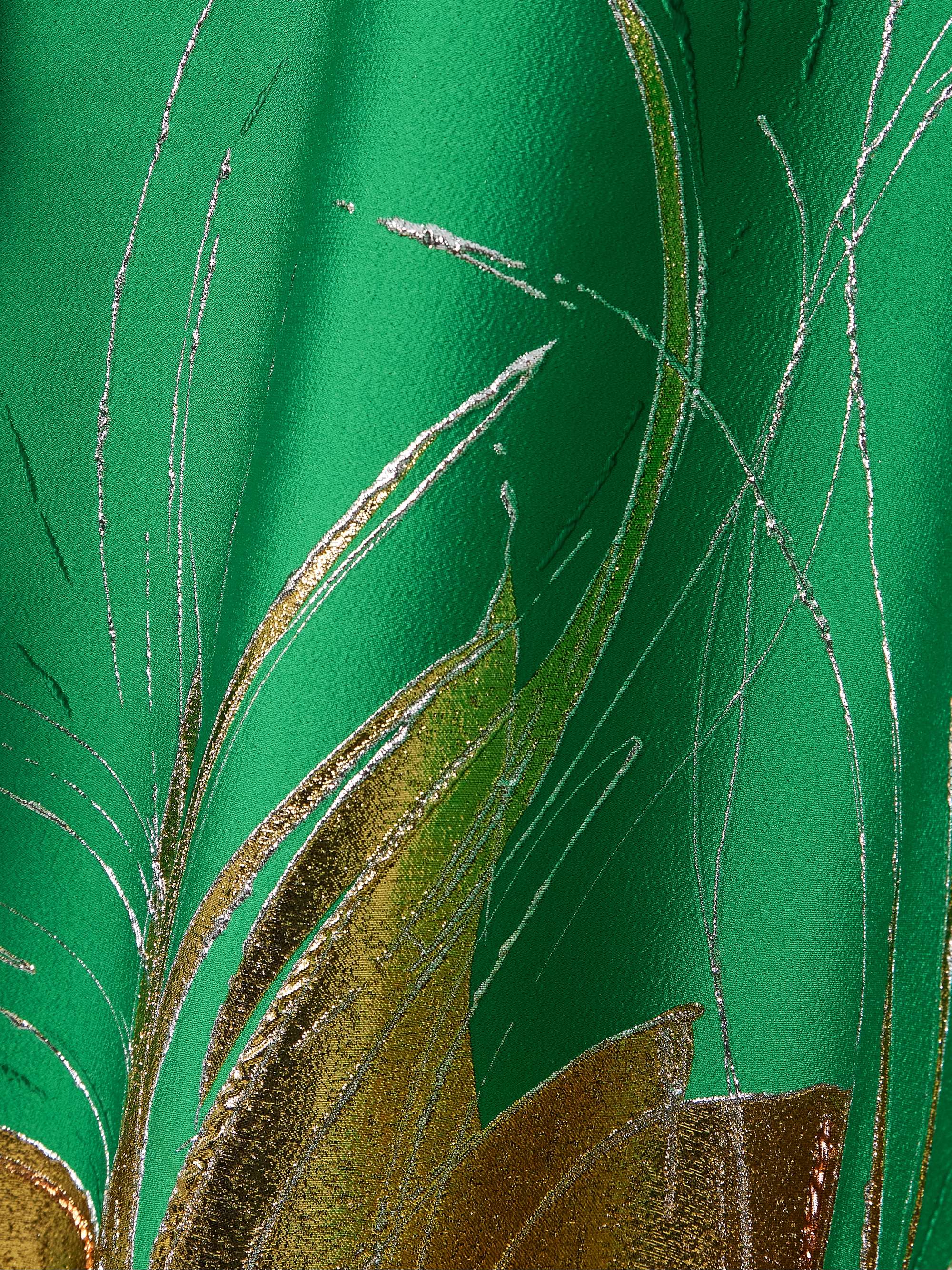 Iman metallic jacquard kaftan view