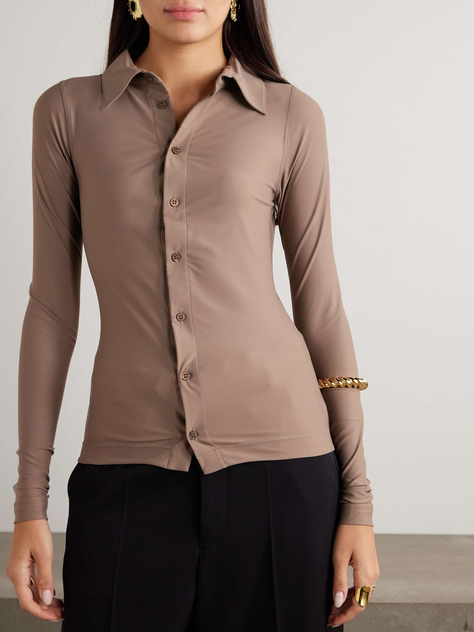 Stretch-twill shirt view