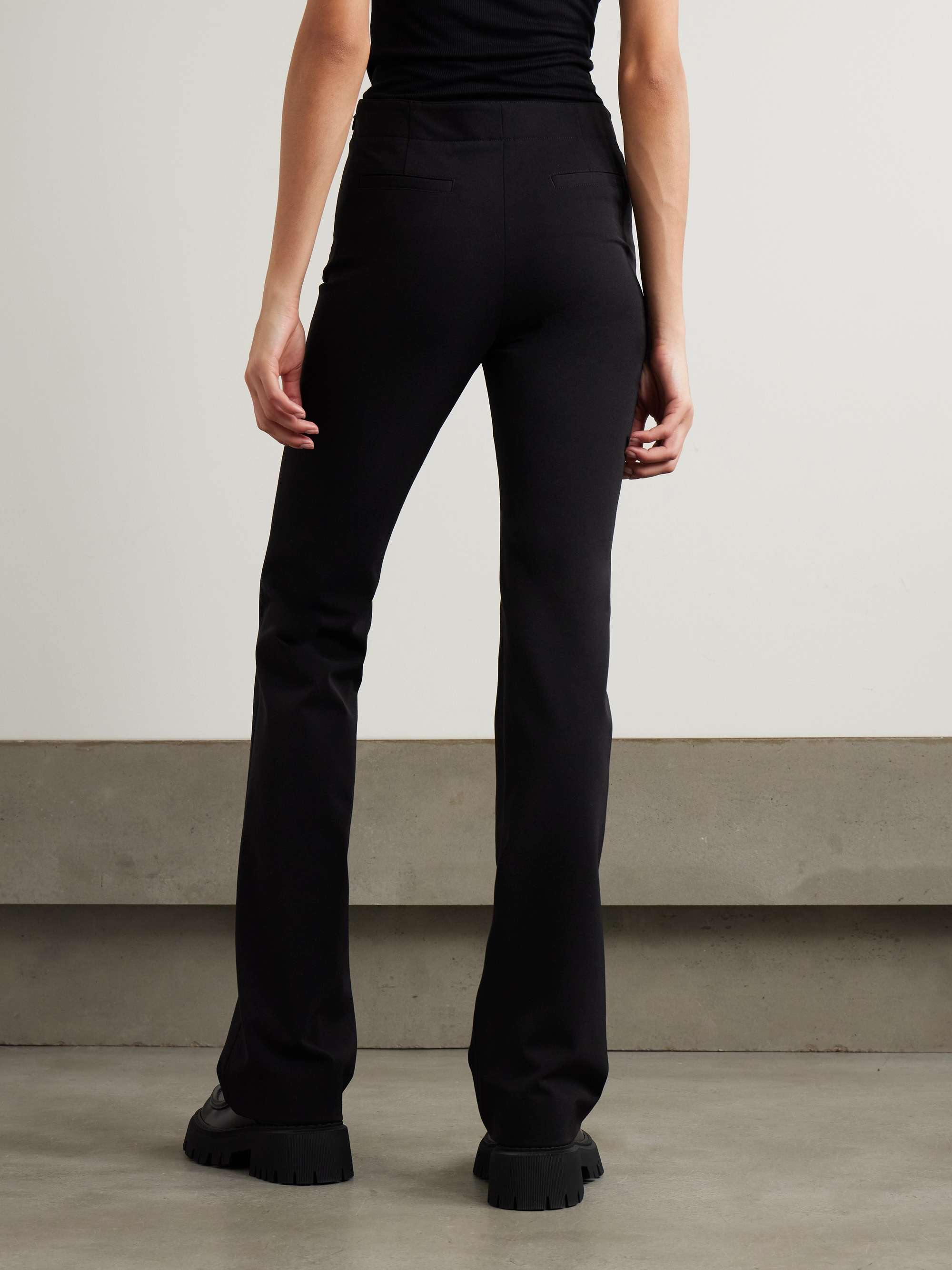 Stretch-twill flared pants view