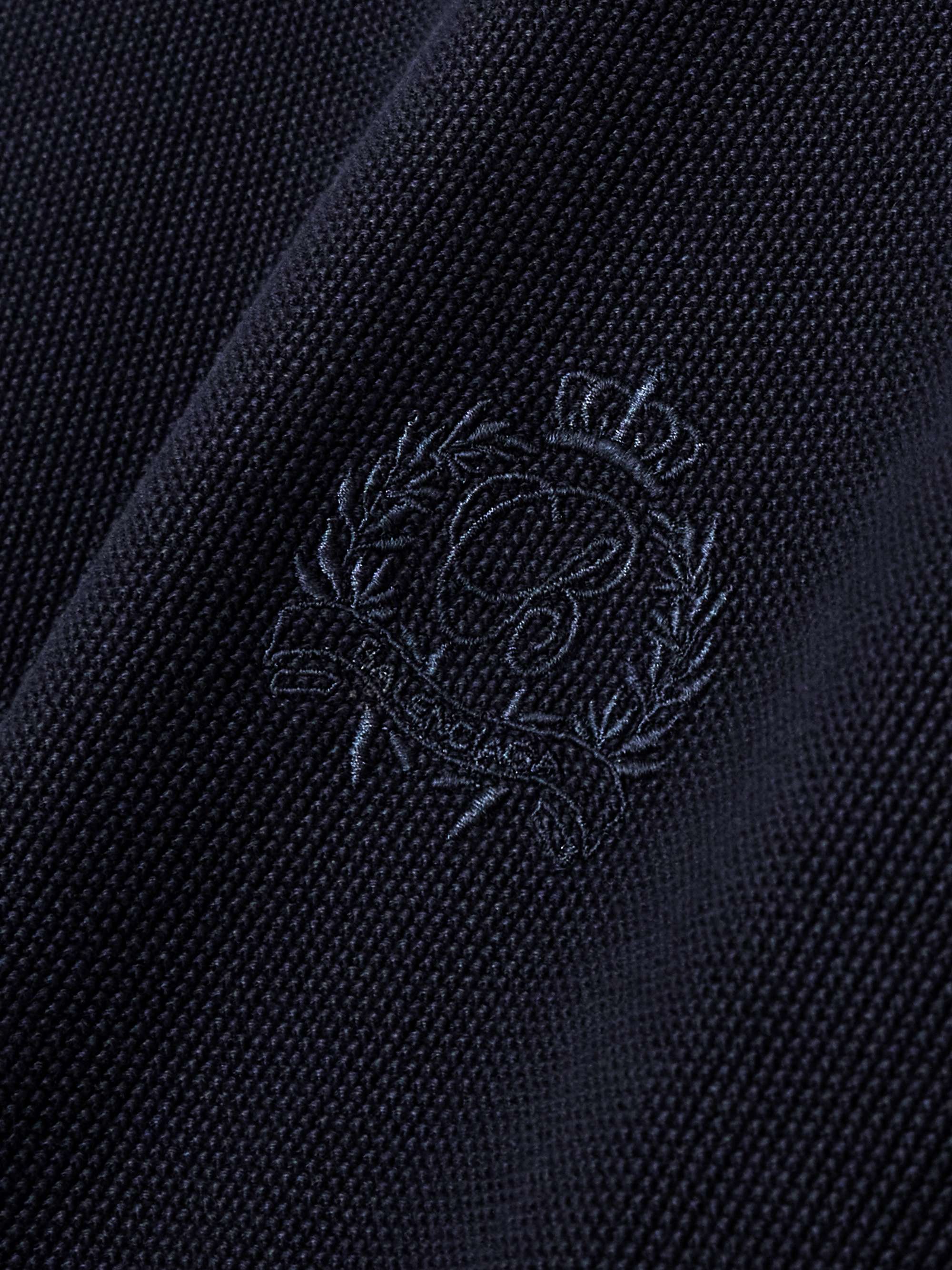 Layered wool-trimmed embroidered cotton mini dress view