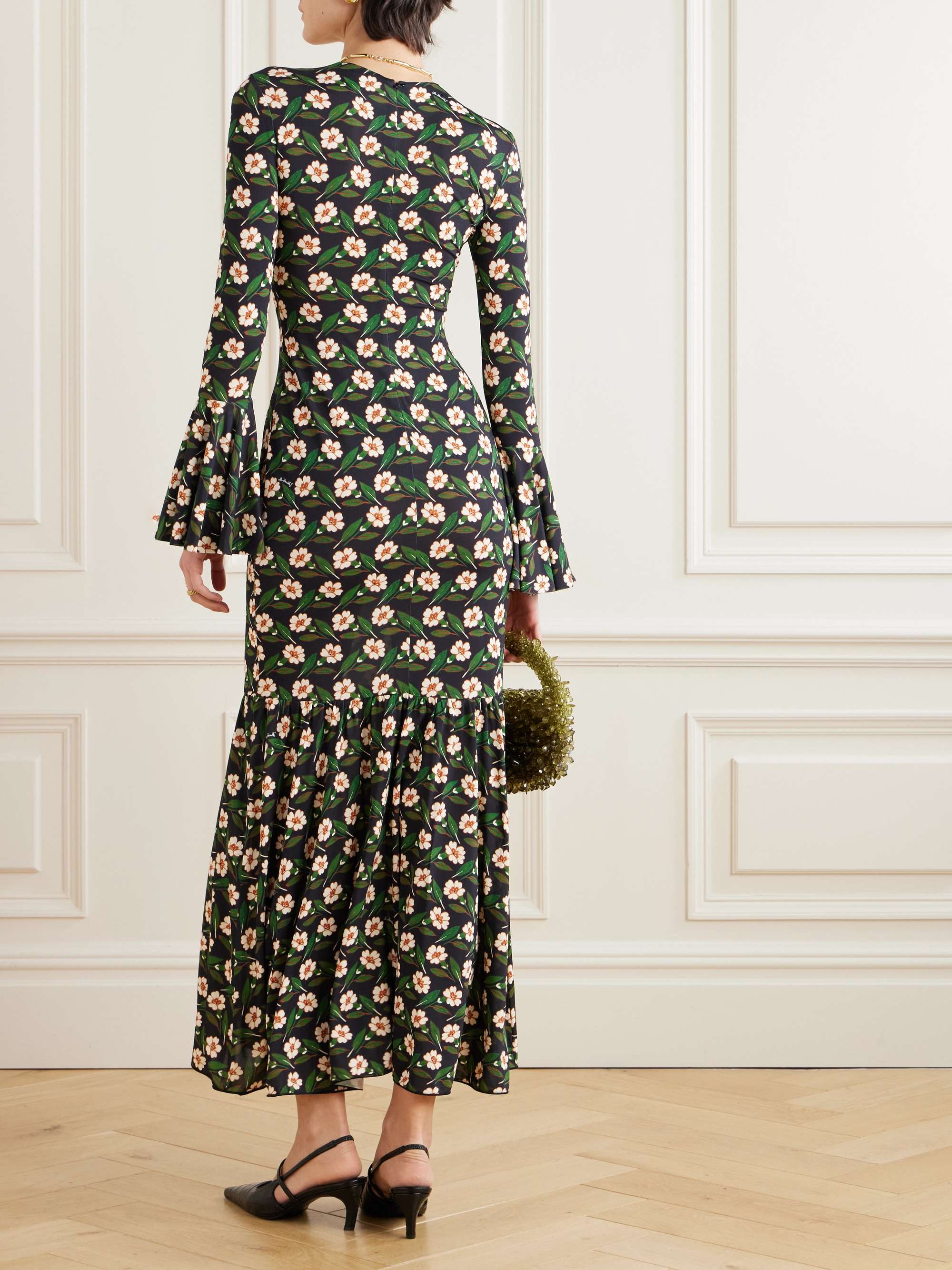 Alba floral-print stretch-jersey maxi dress view