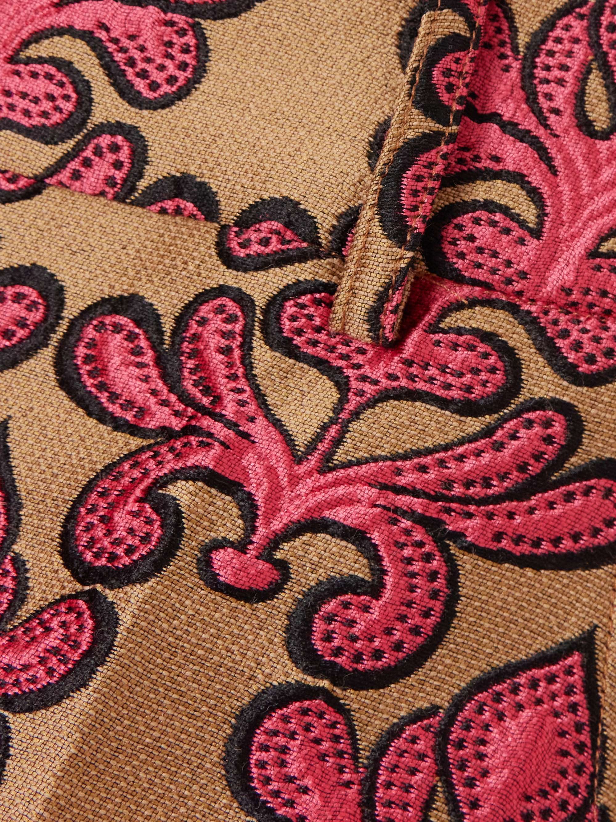 Hendrix jacquard wide-leg pants view