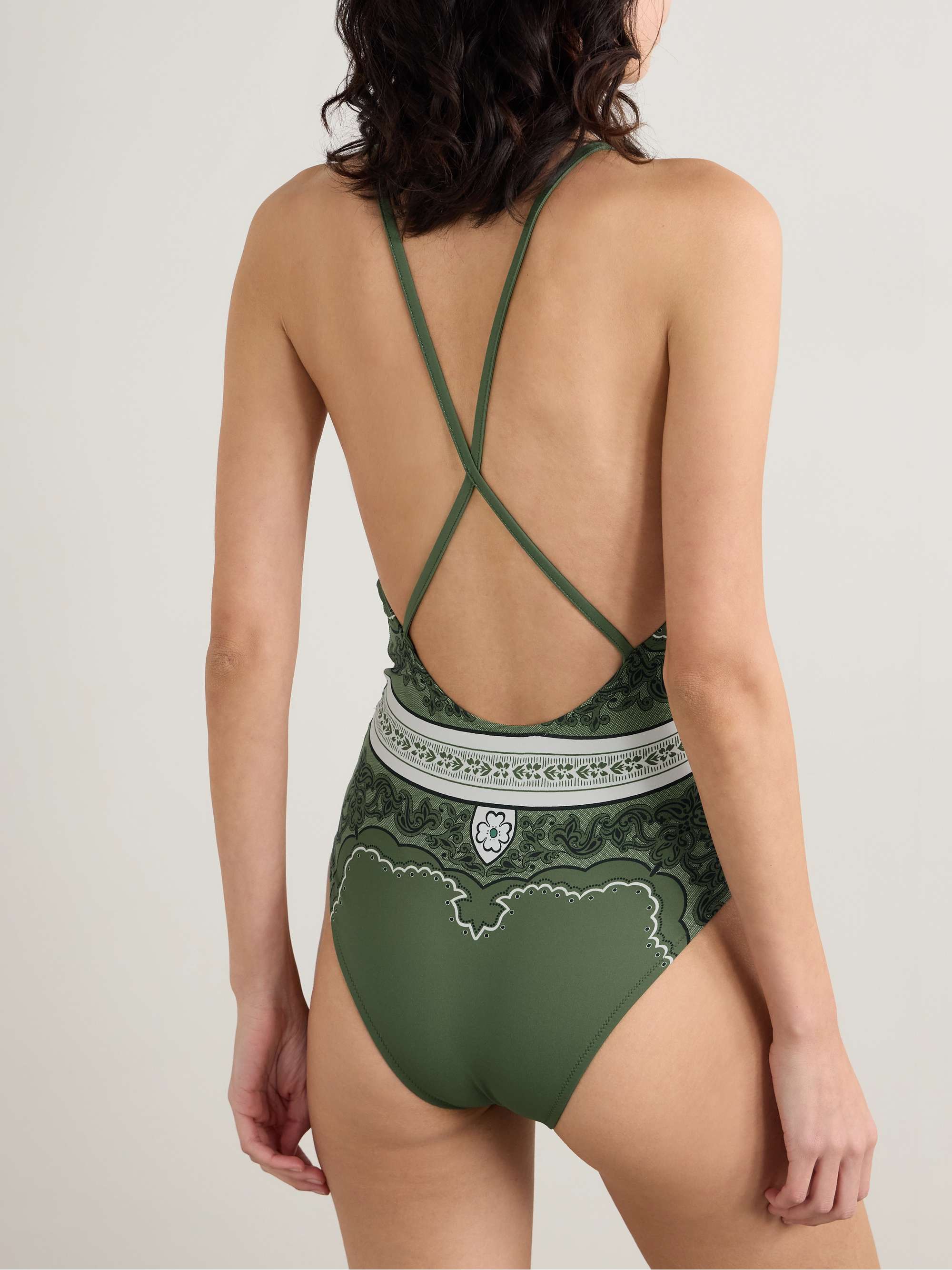 Fonda cutout printed swimsuit view