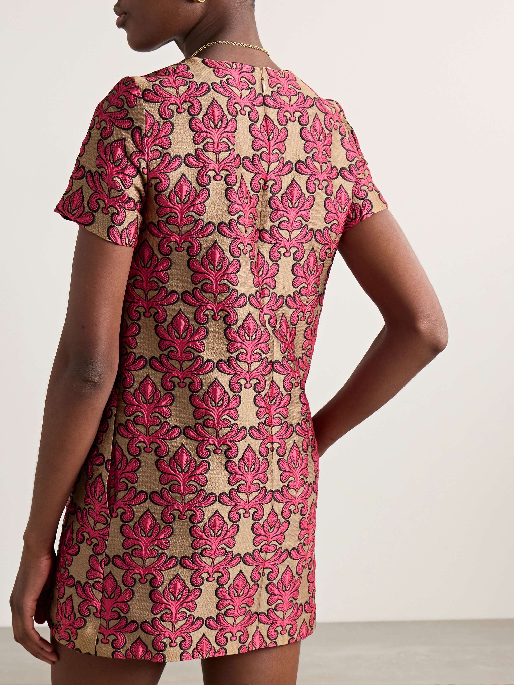 Mini Swing cotton-blend jacquard mini dress view