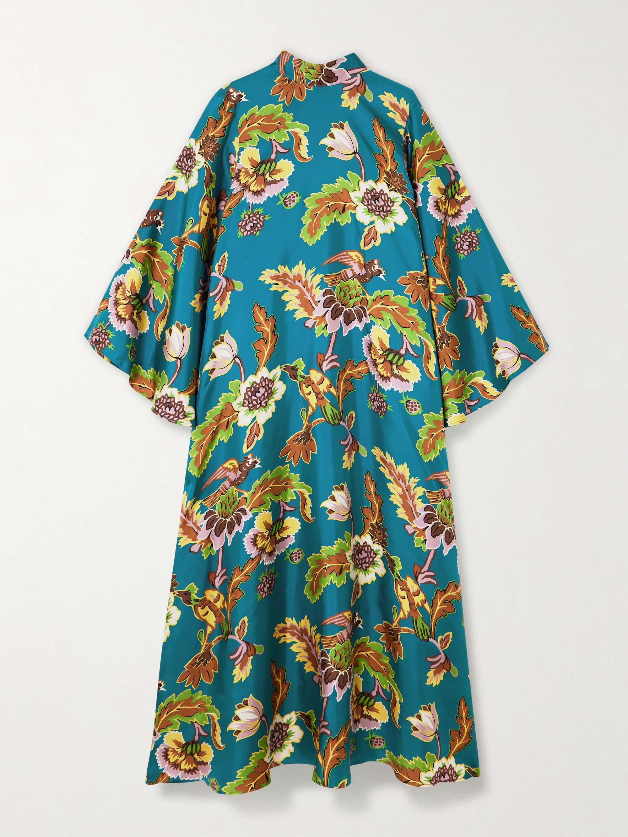 Icon Magnifico floral-print silk-twill midi dress view
