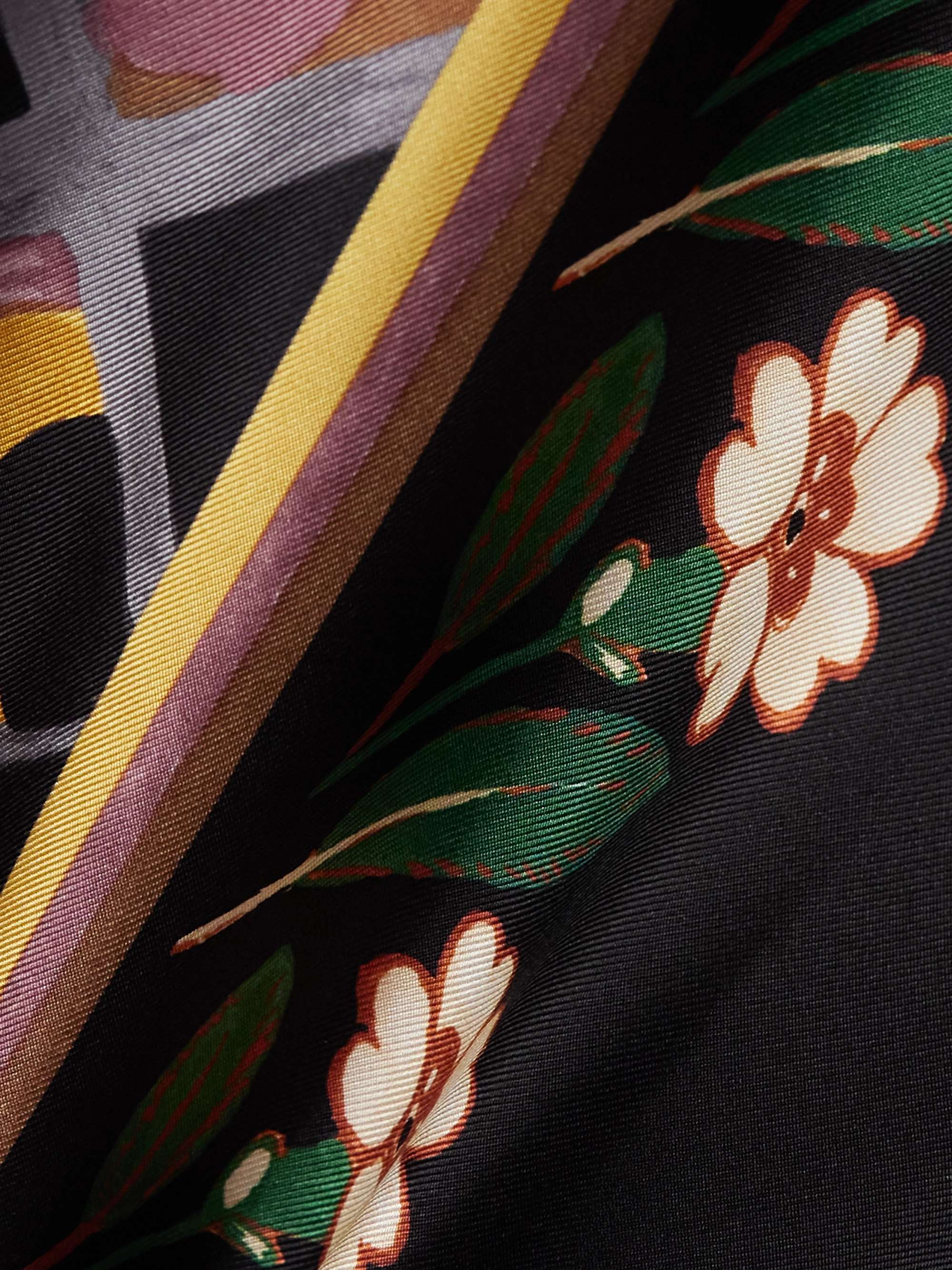 Boy printed silk-twill shirt view