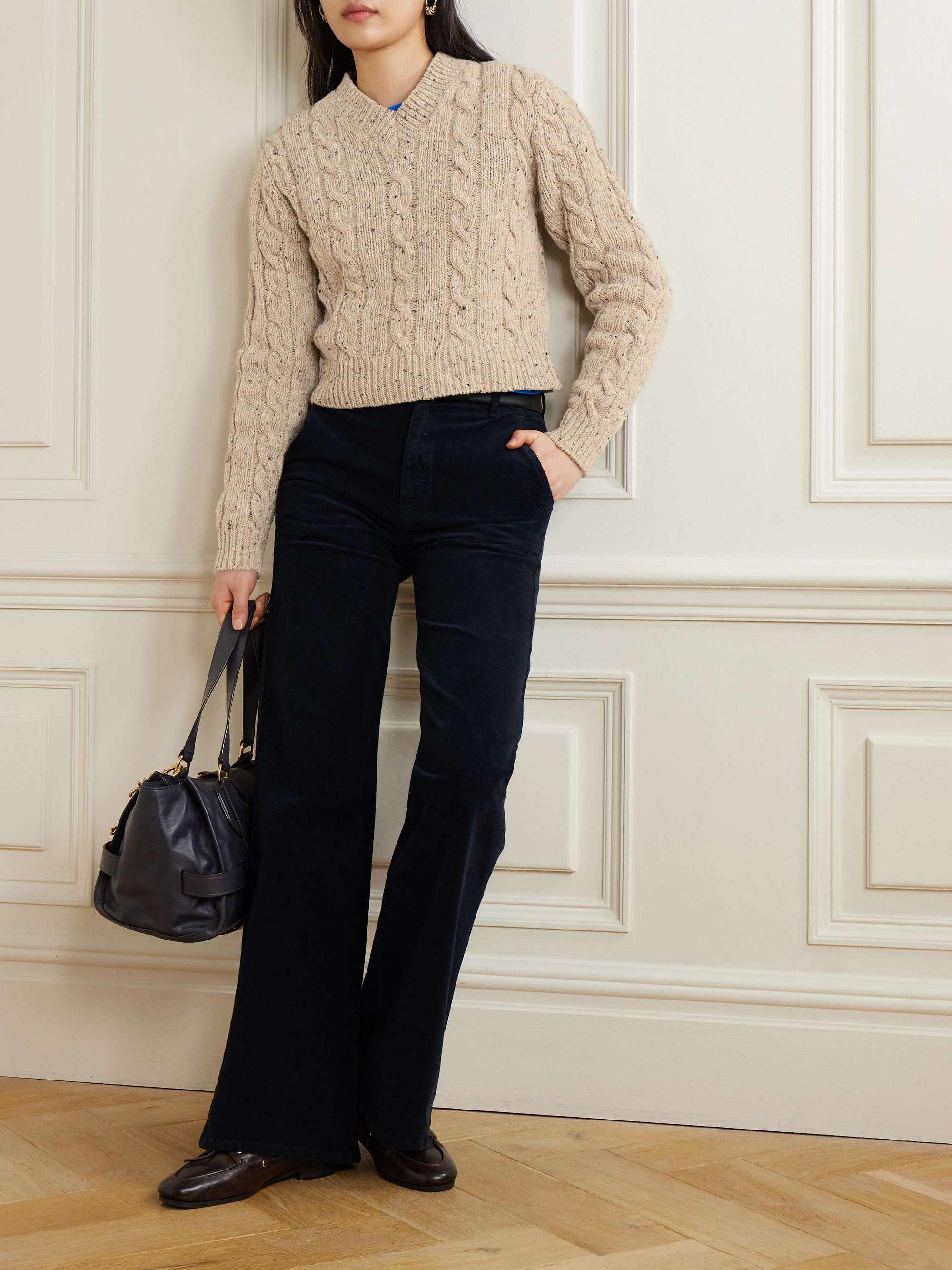 Mairie cable-knit wool sweater view
