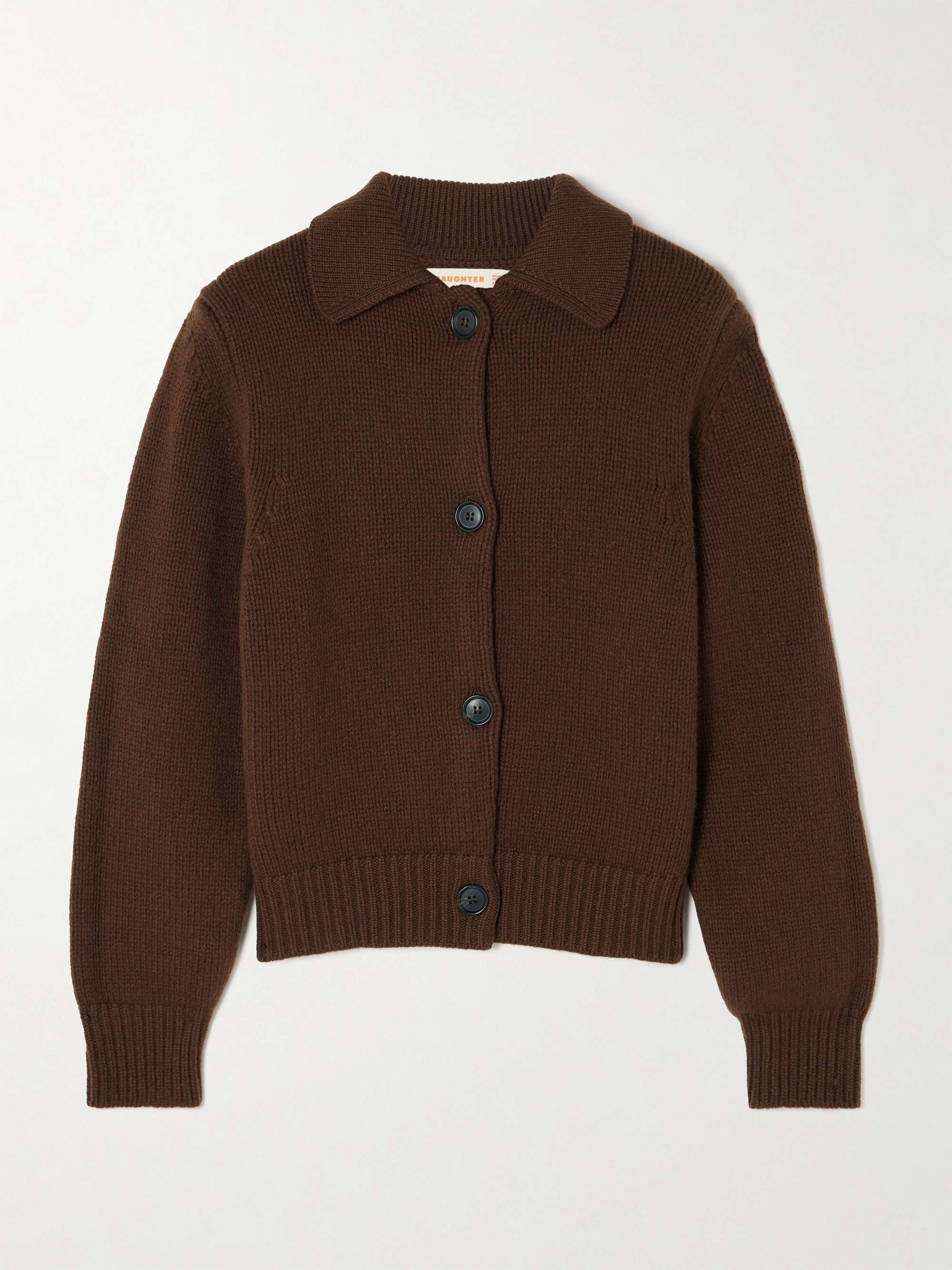 Wool and cashmere-blend cardigan view