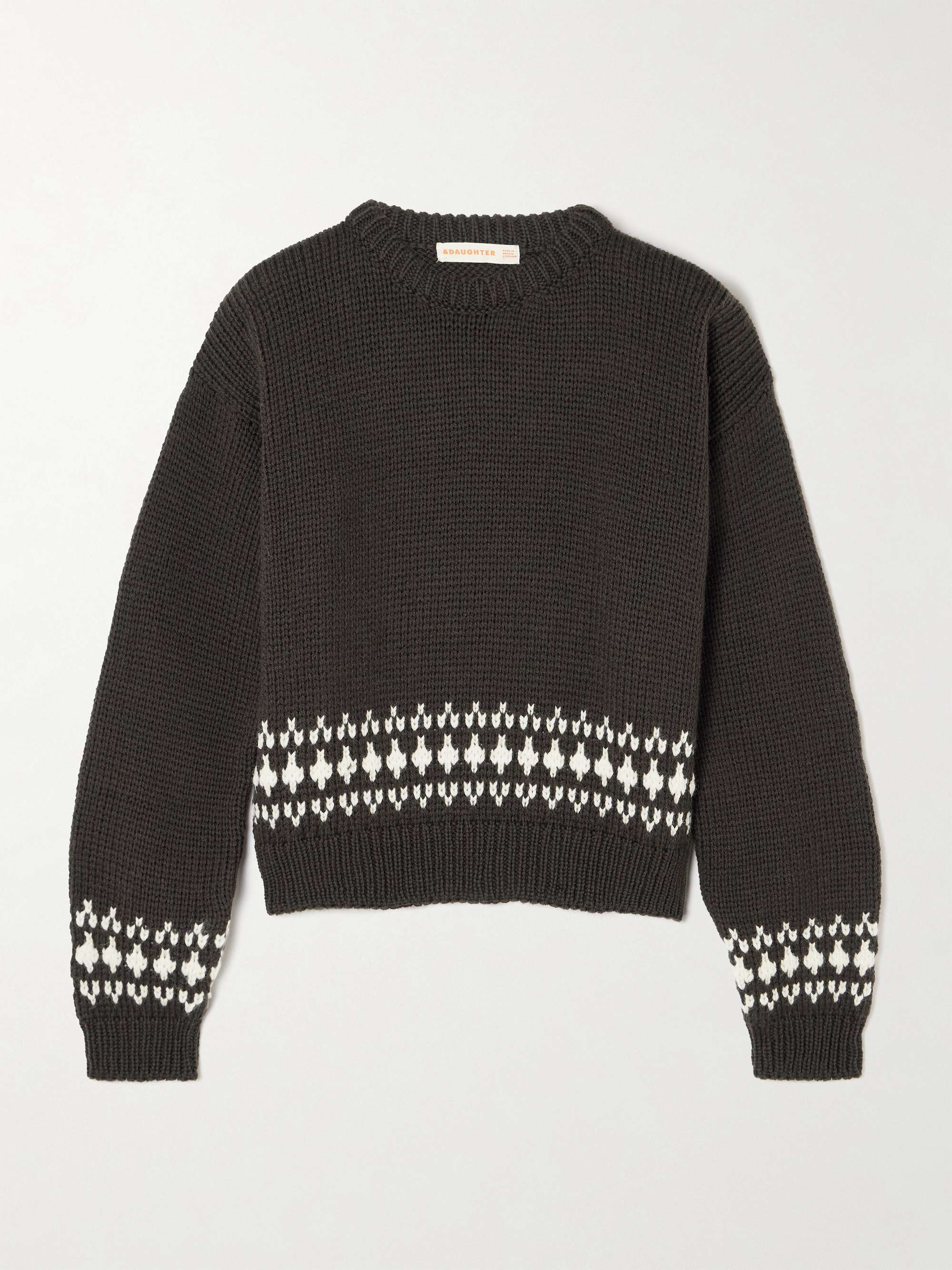Fair Isle wool sweater view