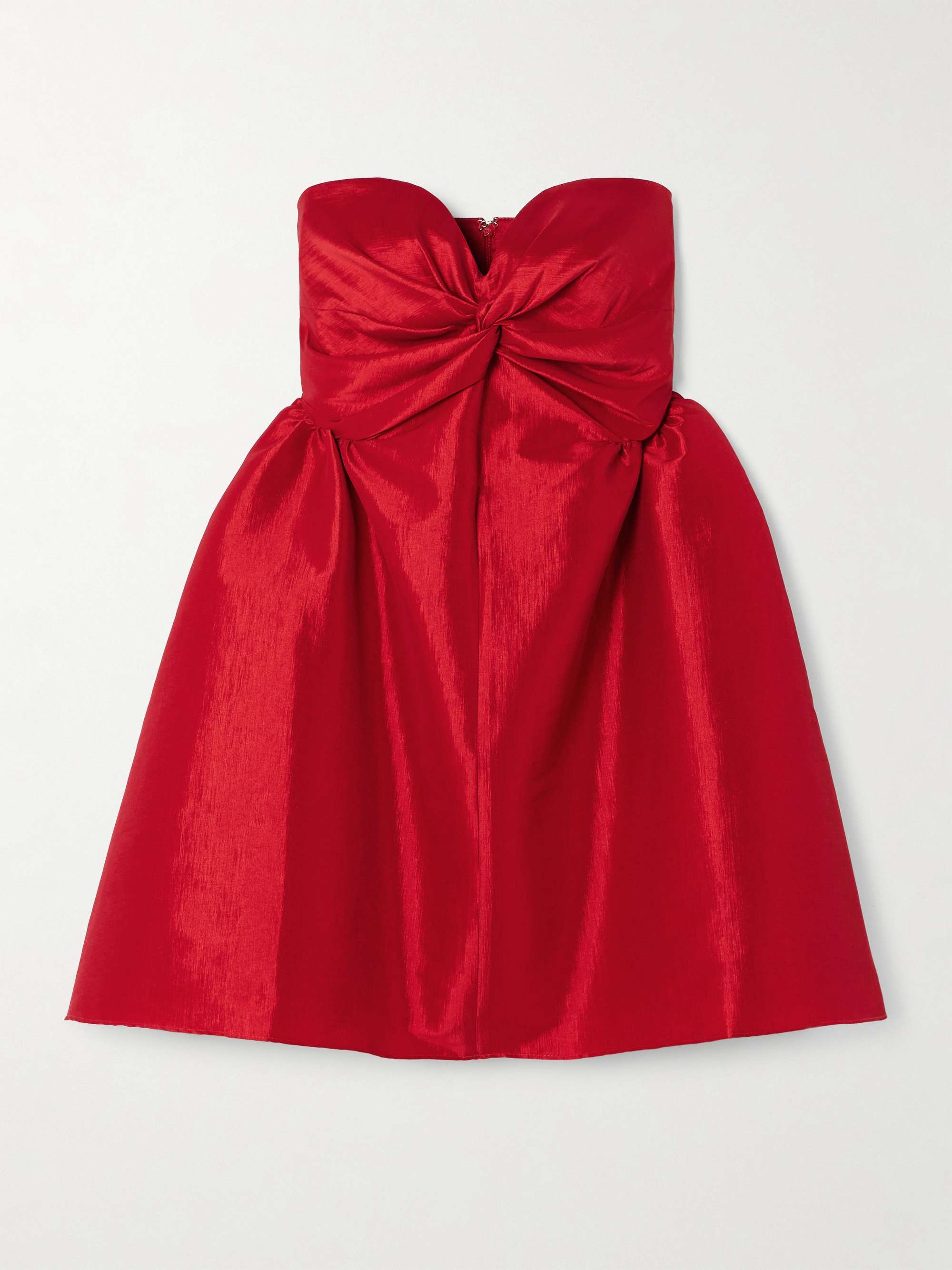 Fiona strapless twisted taffeta mini dress view