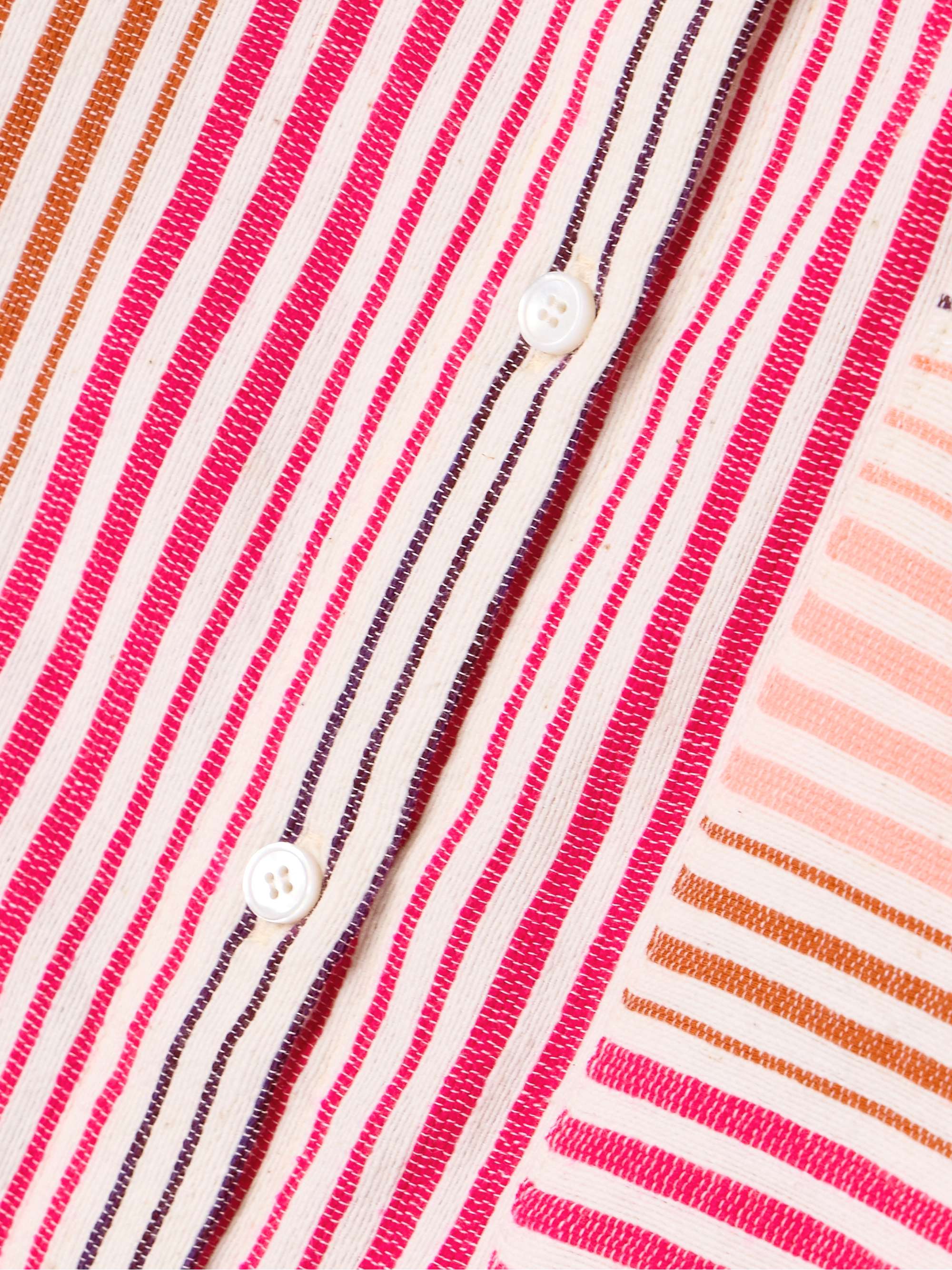 Mariam striped cotton-blend shirt view
