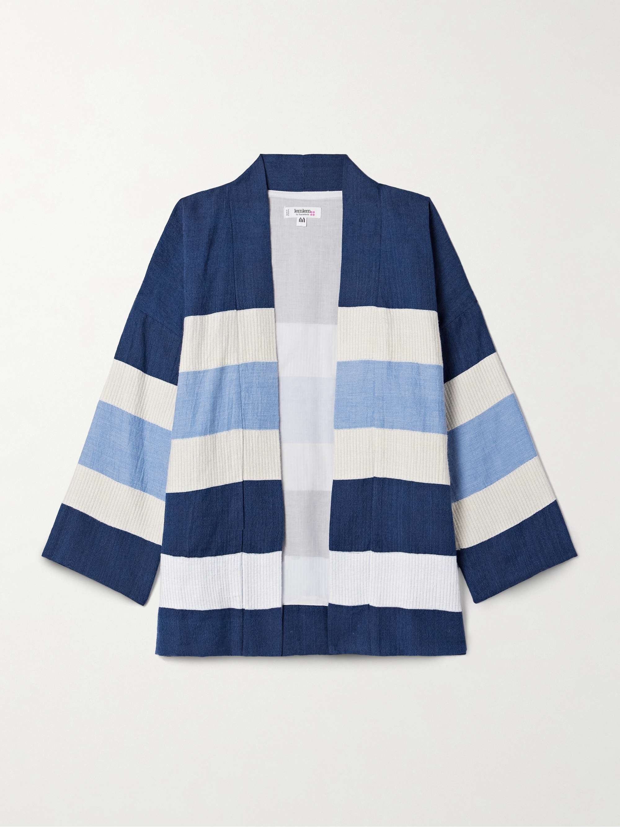 Terara striped cotton jacket view