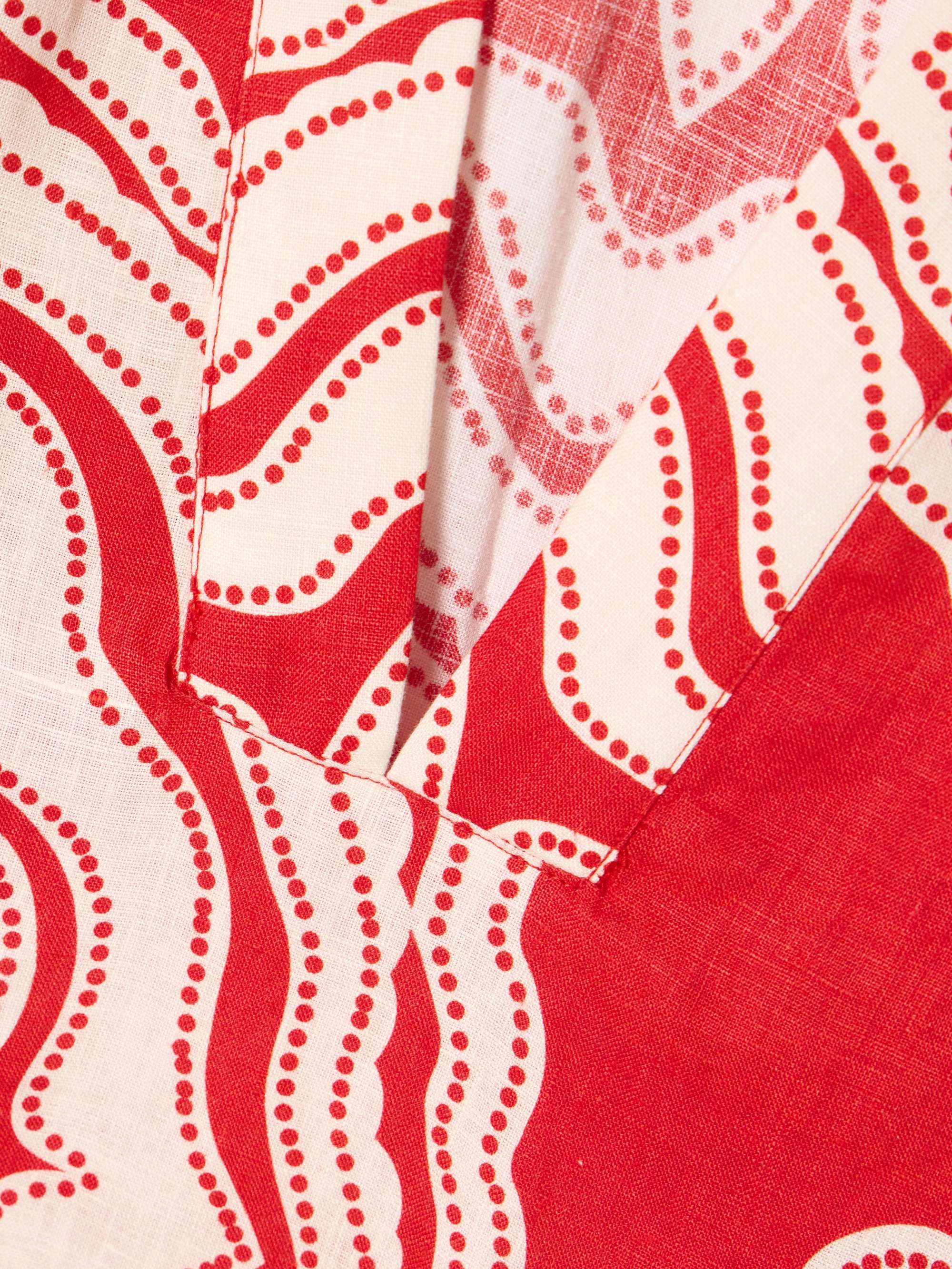 Theodora printed linen maxi dress view