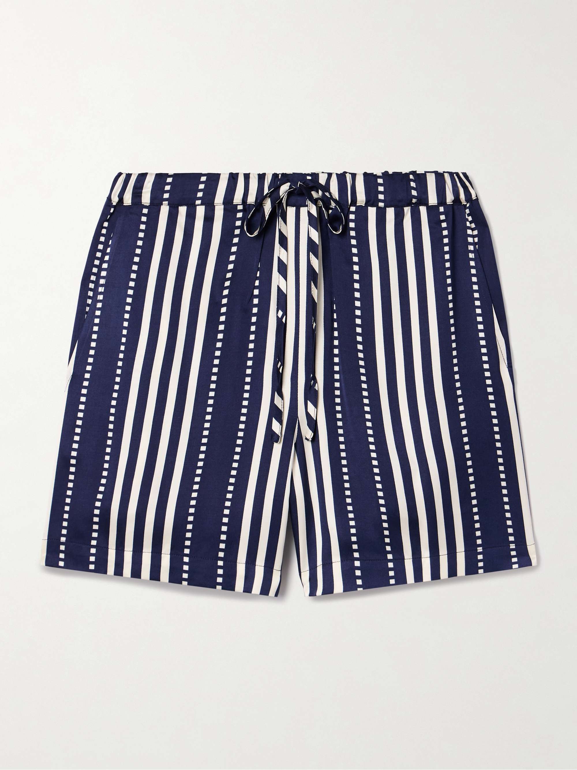 Safia striped satin shorts view