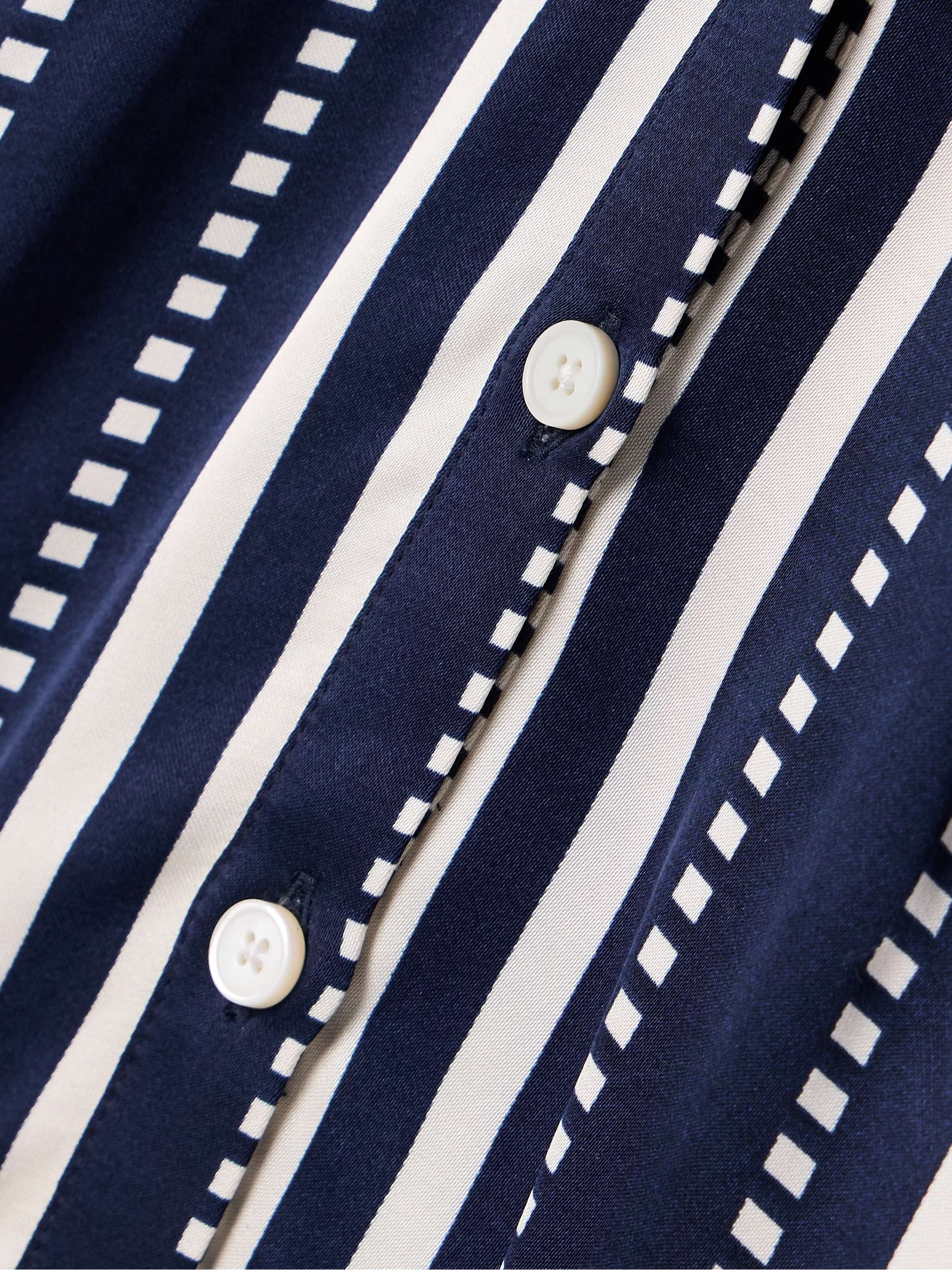 Mita striped satin blouse view