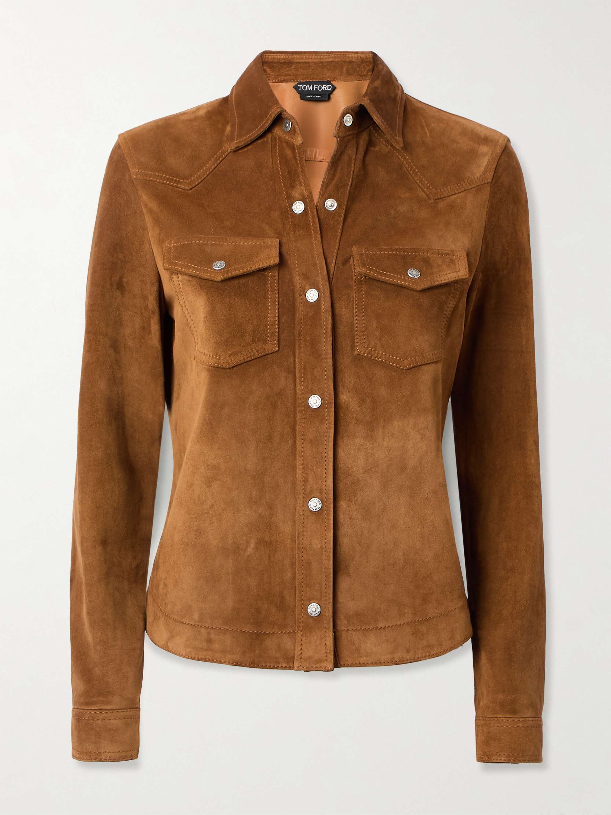 Suede shirt view