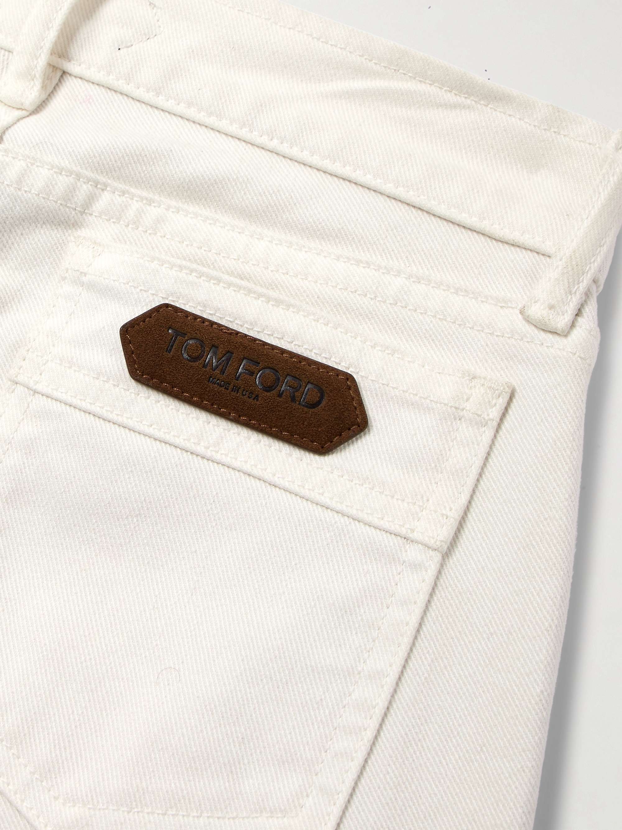 Mid-rise flared denim jeans view