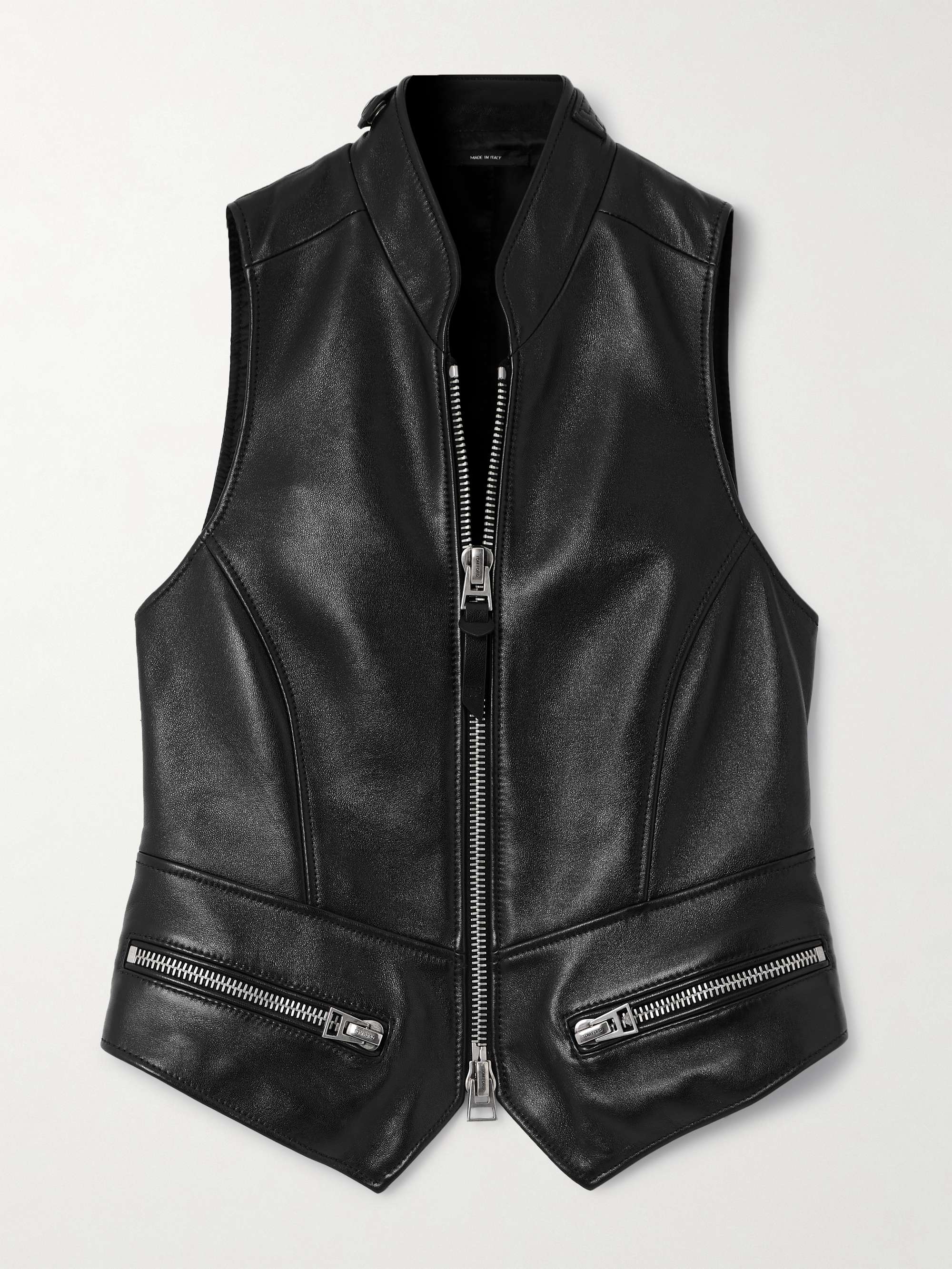Leather vest view