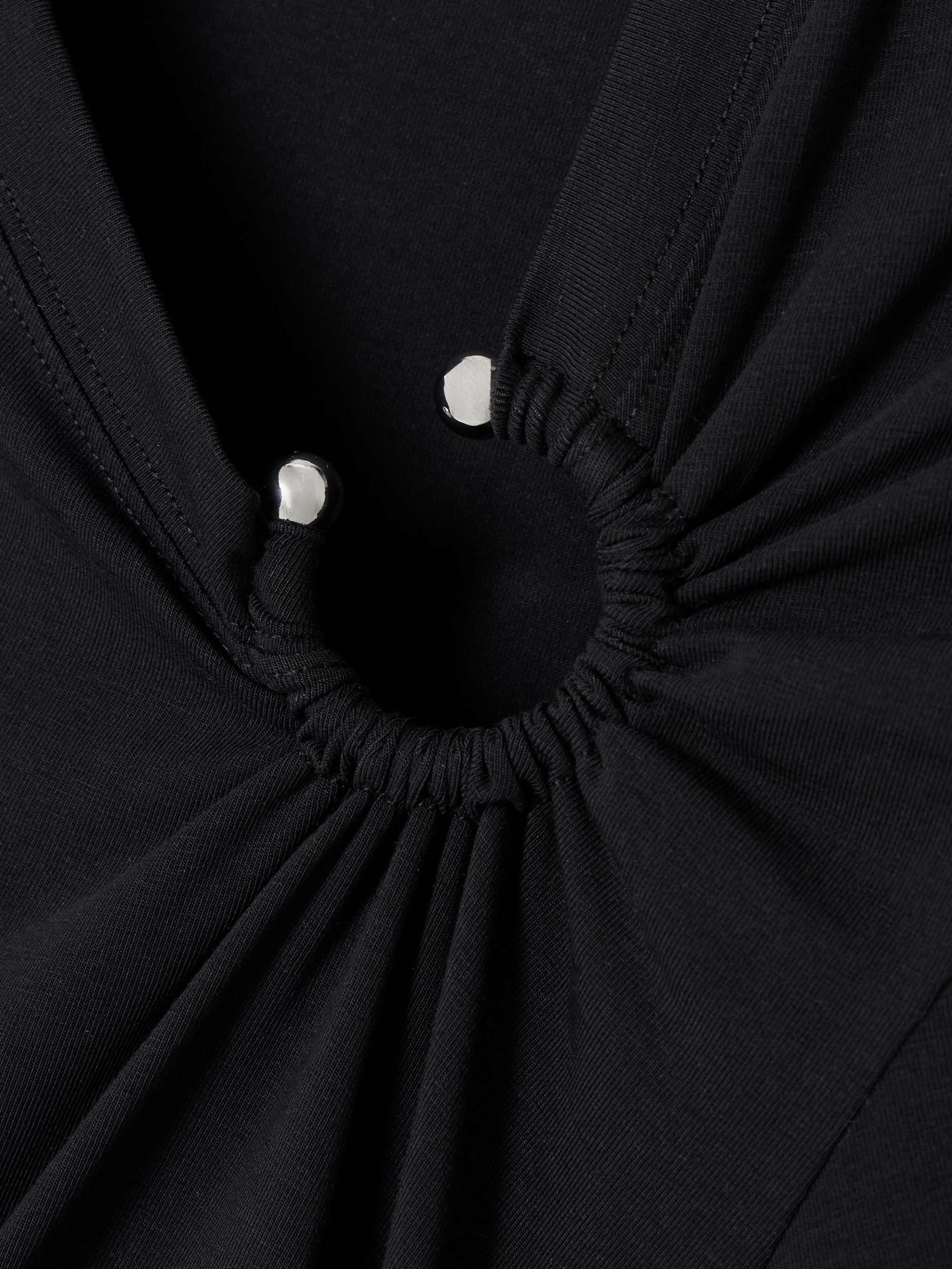 Embellished cutout jersey maxi dress view