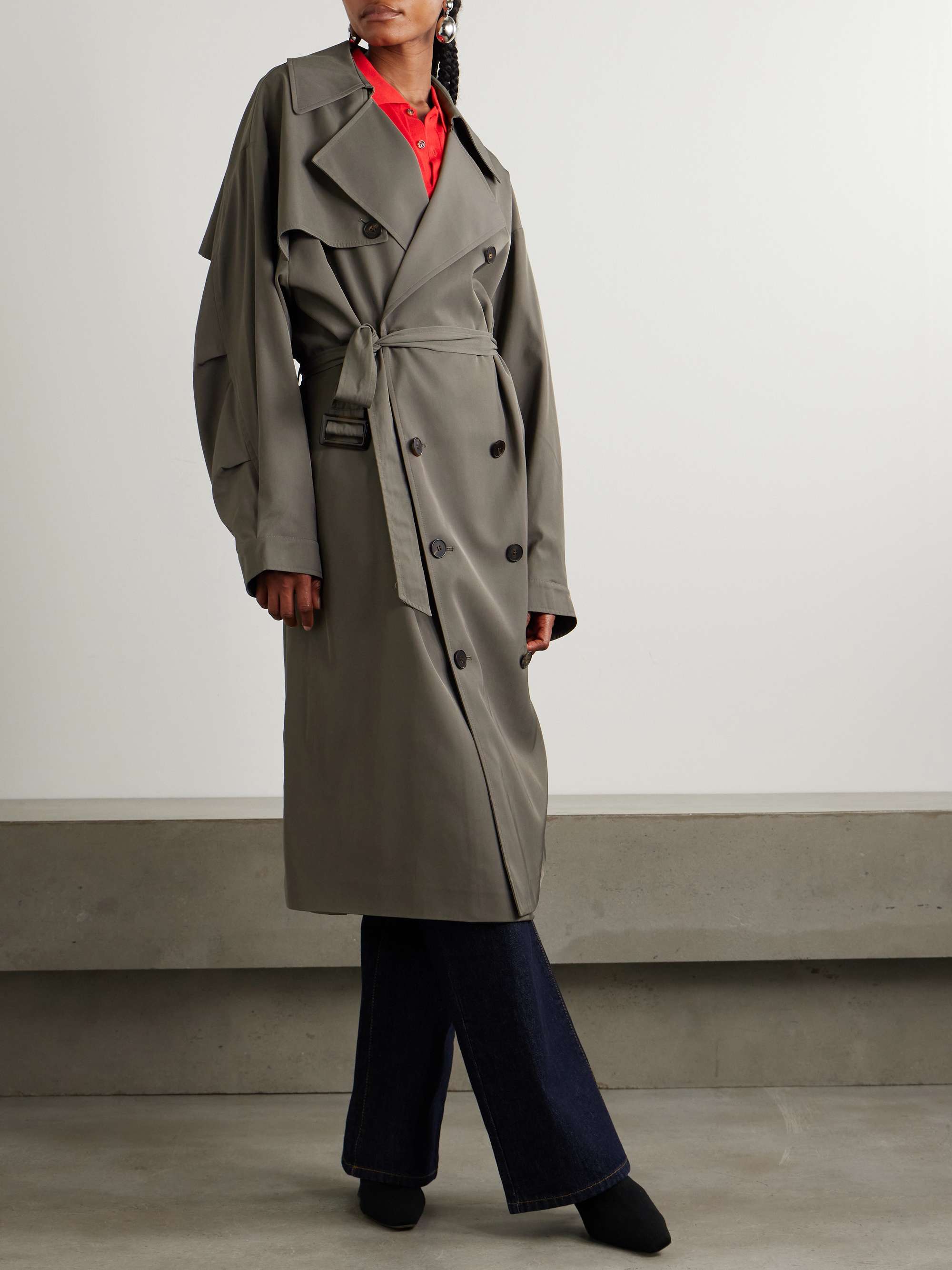 Mavis twill trench coat view
