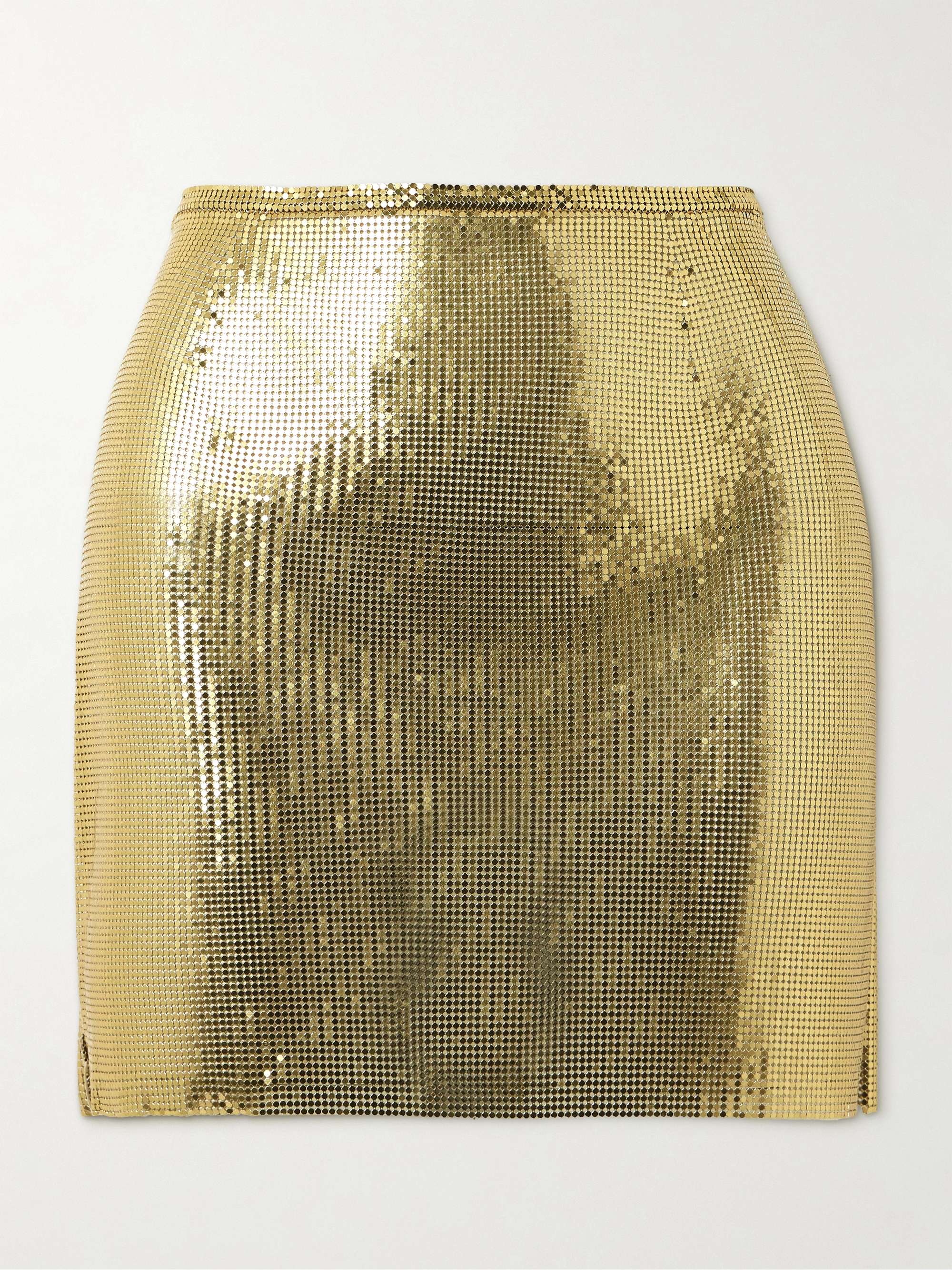 Chainmail mini skirt view