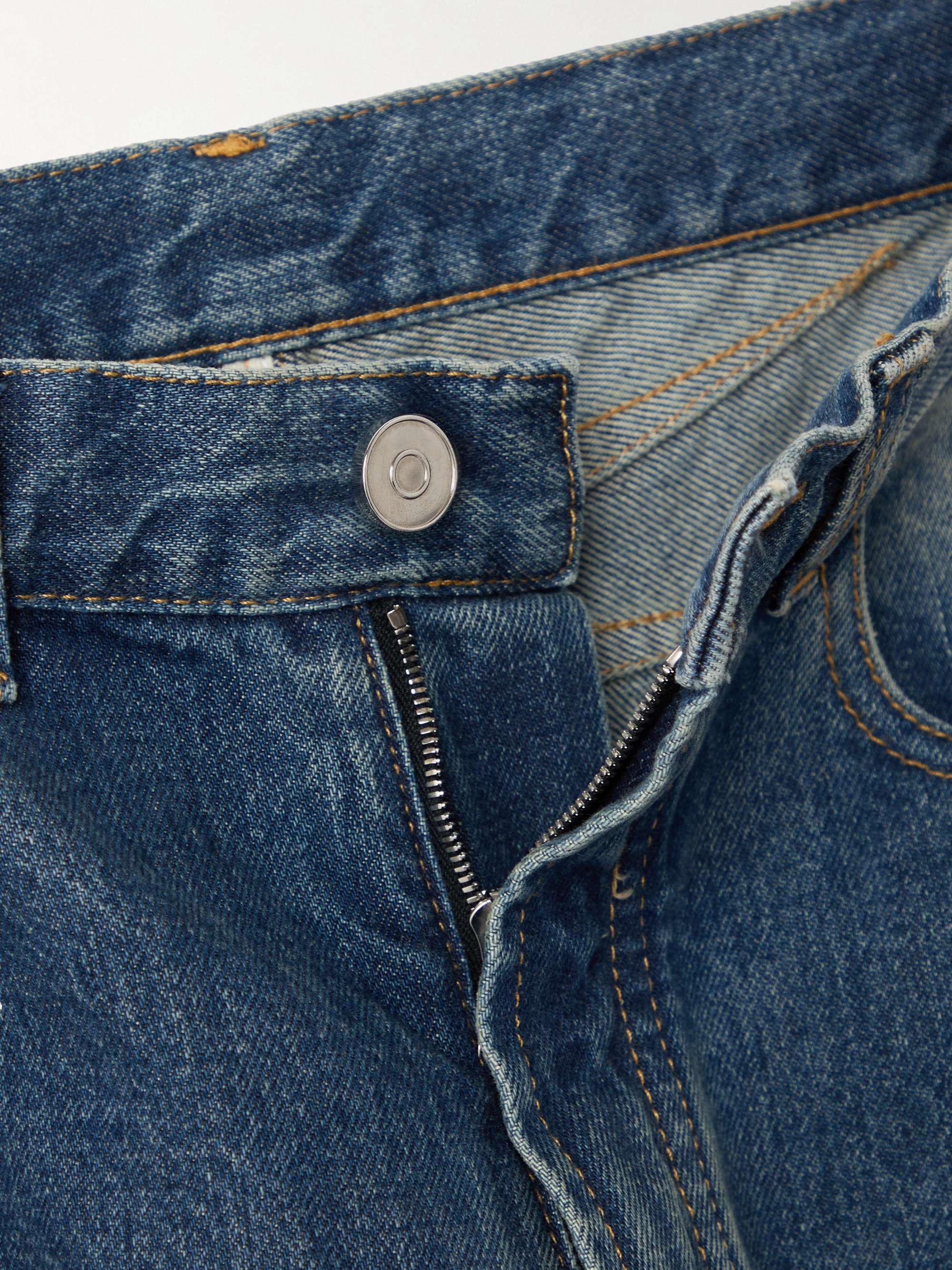 High-rise barrel-leg jeans view