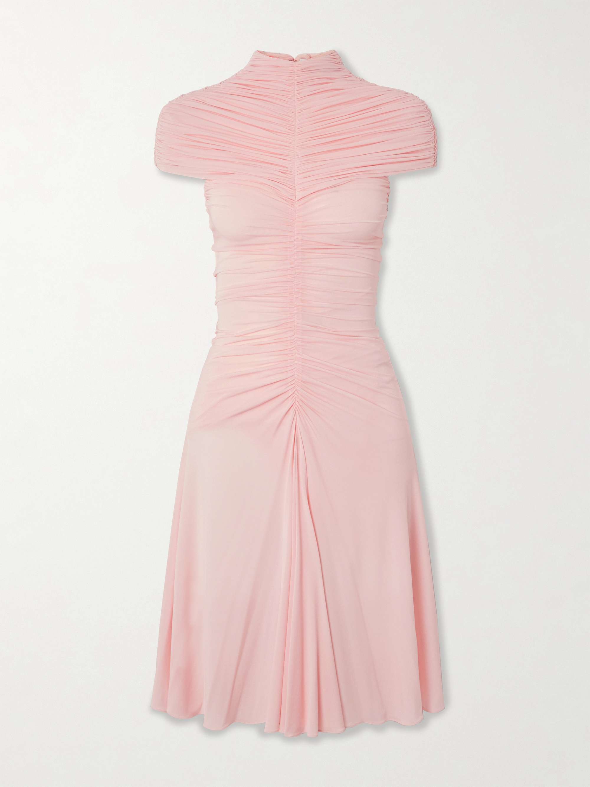 Ruched jersey mini dress view