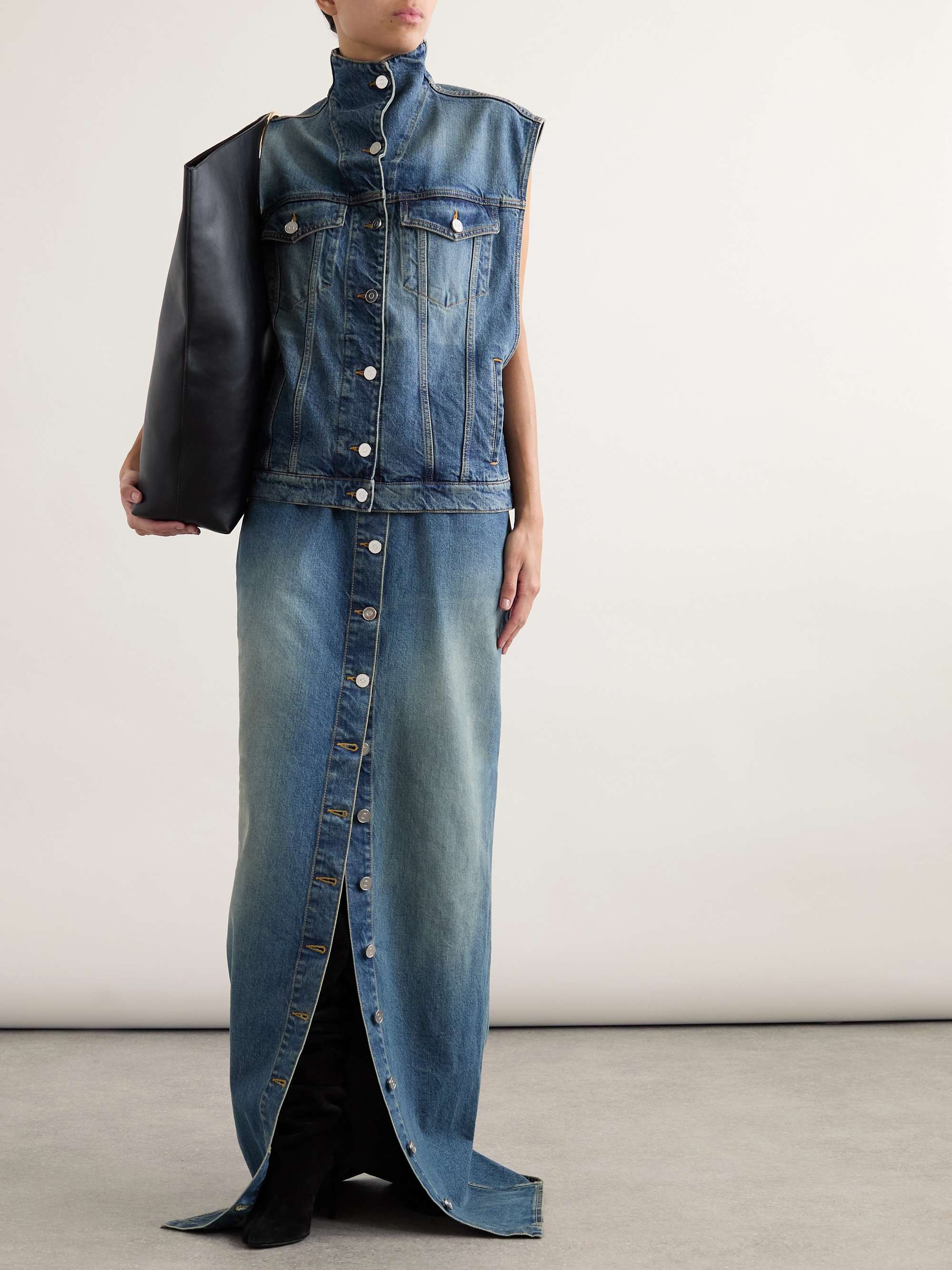 Denim vest view