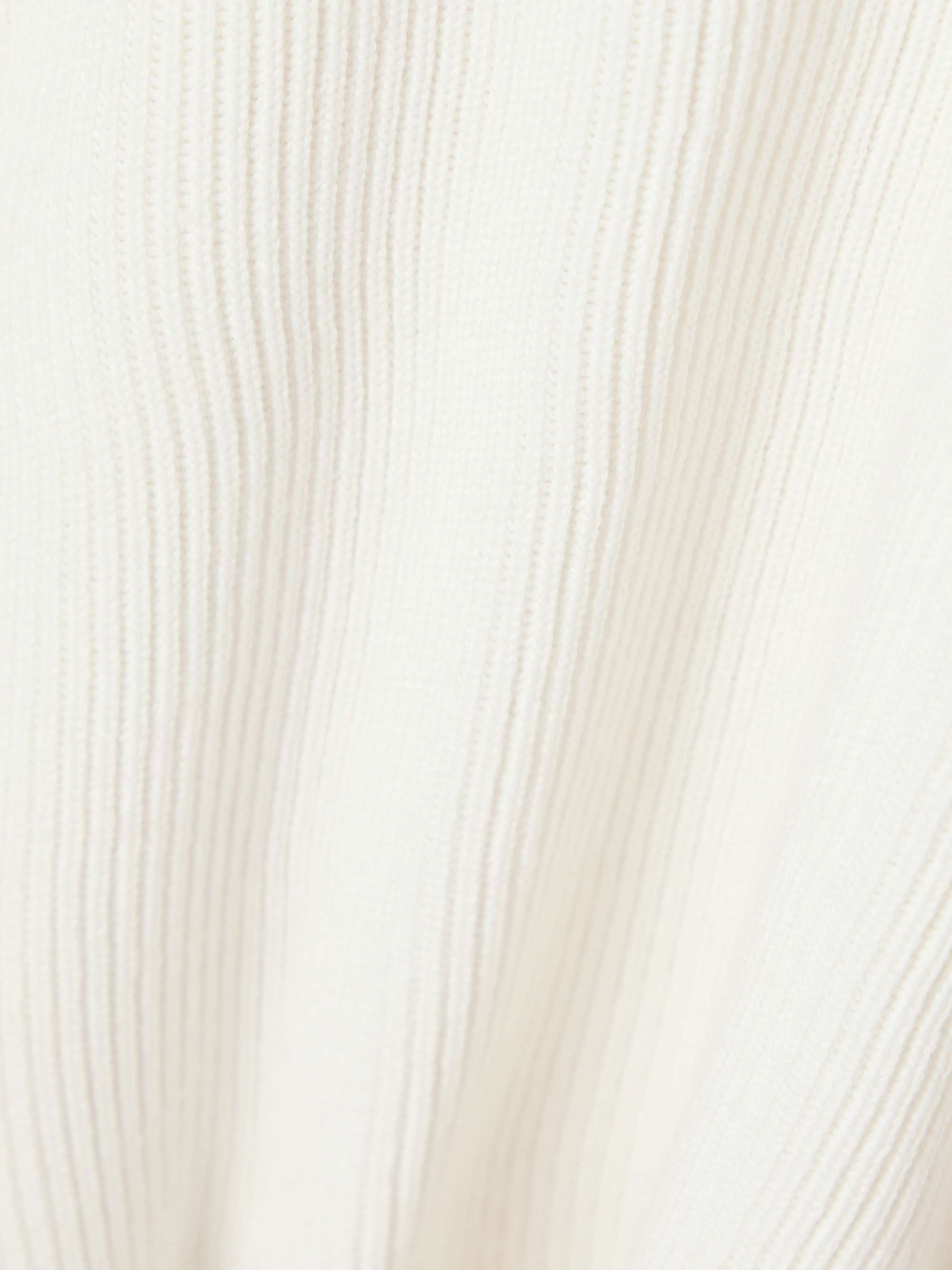 Hooded cropped ribbed wool-blend sweater view