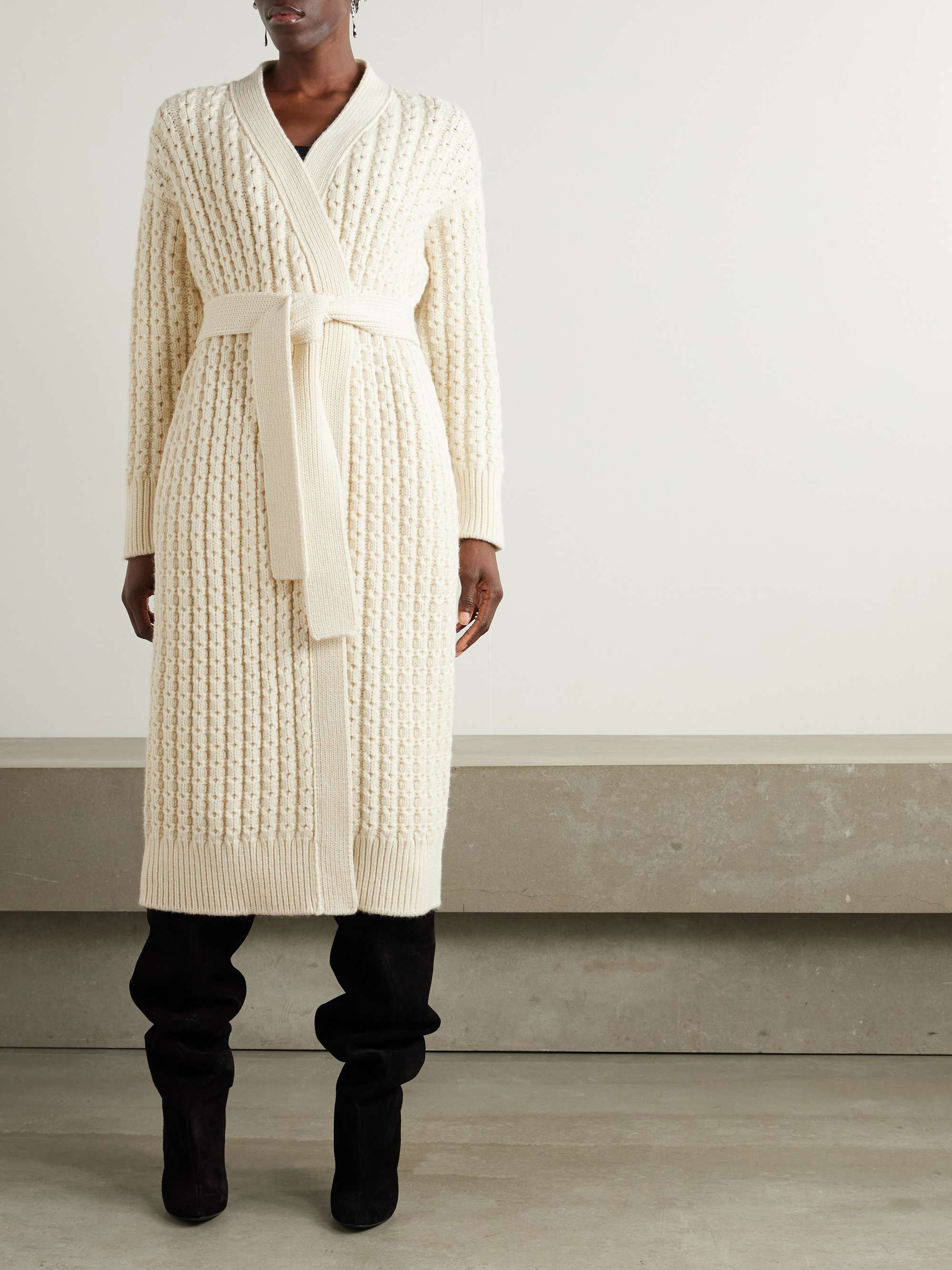 Oversized wool cardigan view