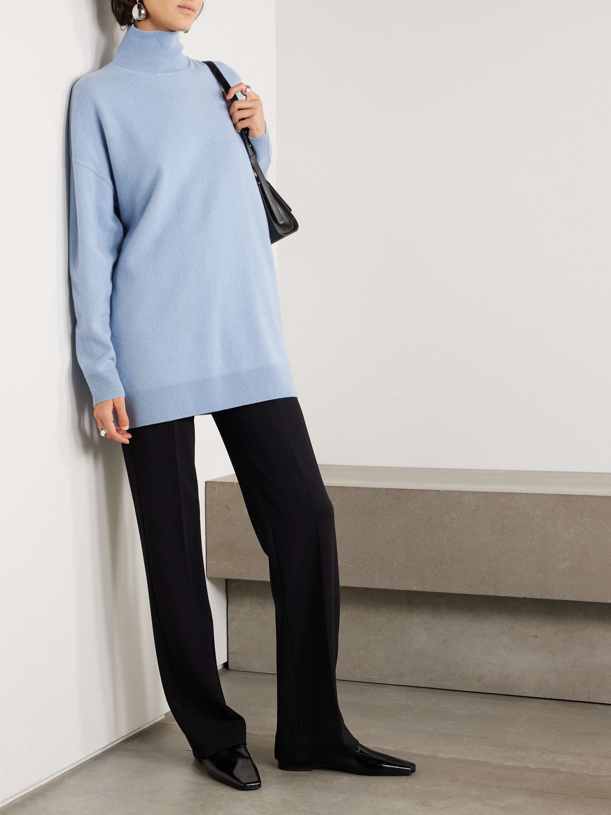 Zoe knitted turtleneck sweater view