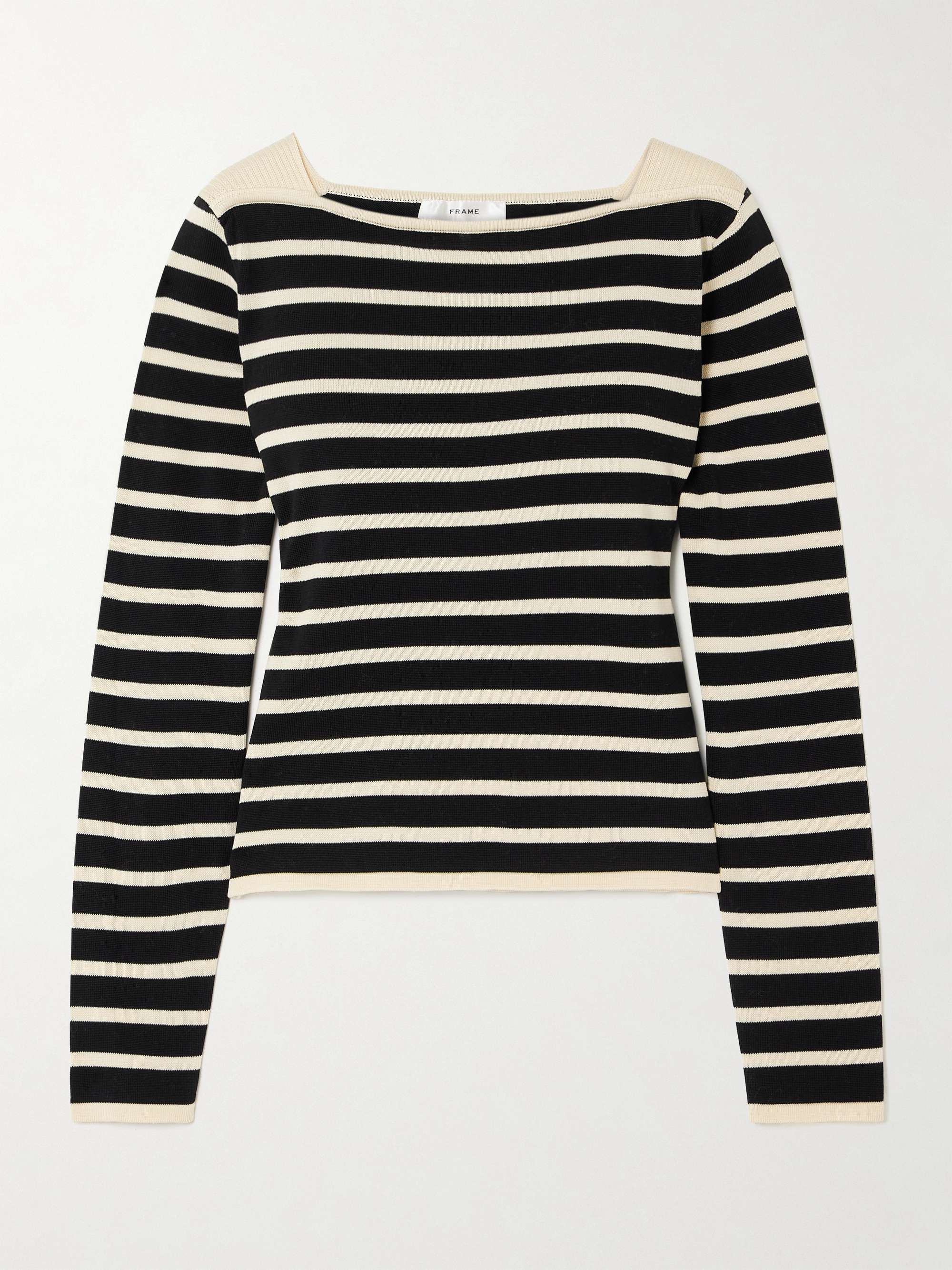 Striped cotton sweater view