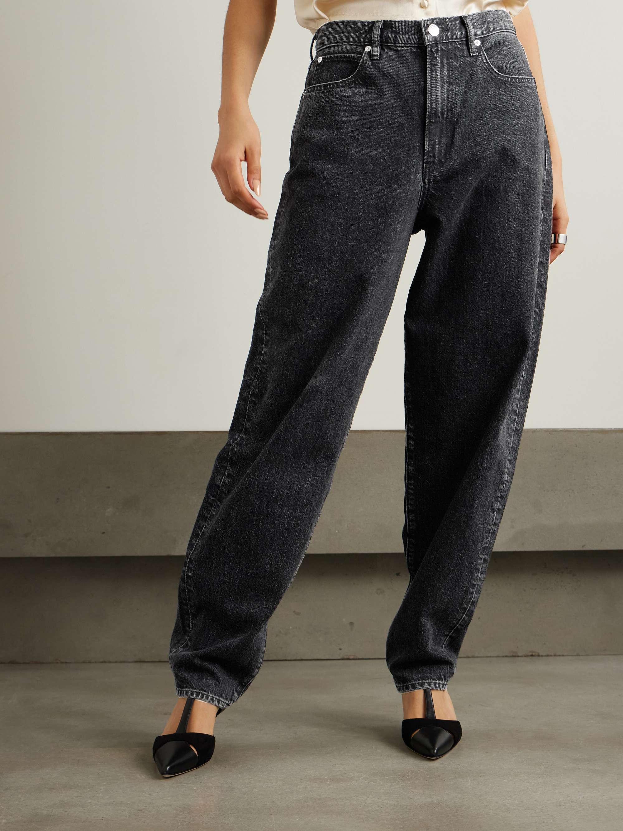 The Narrow Peg high-rise tapered jeans view