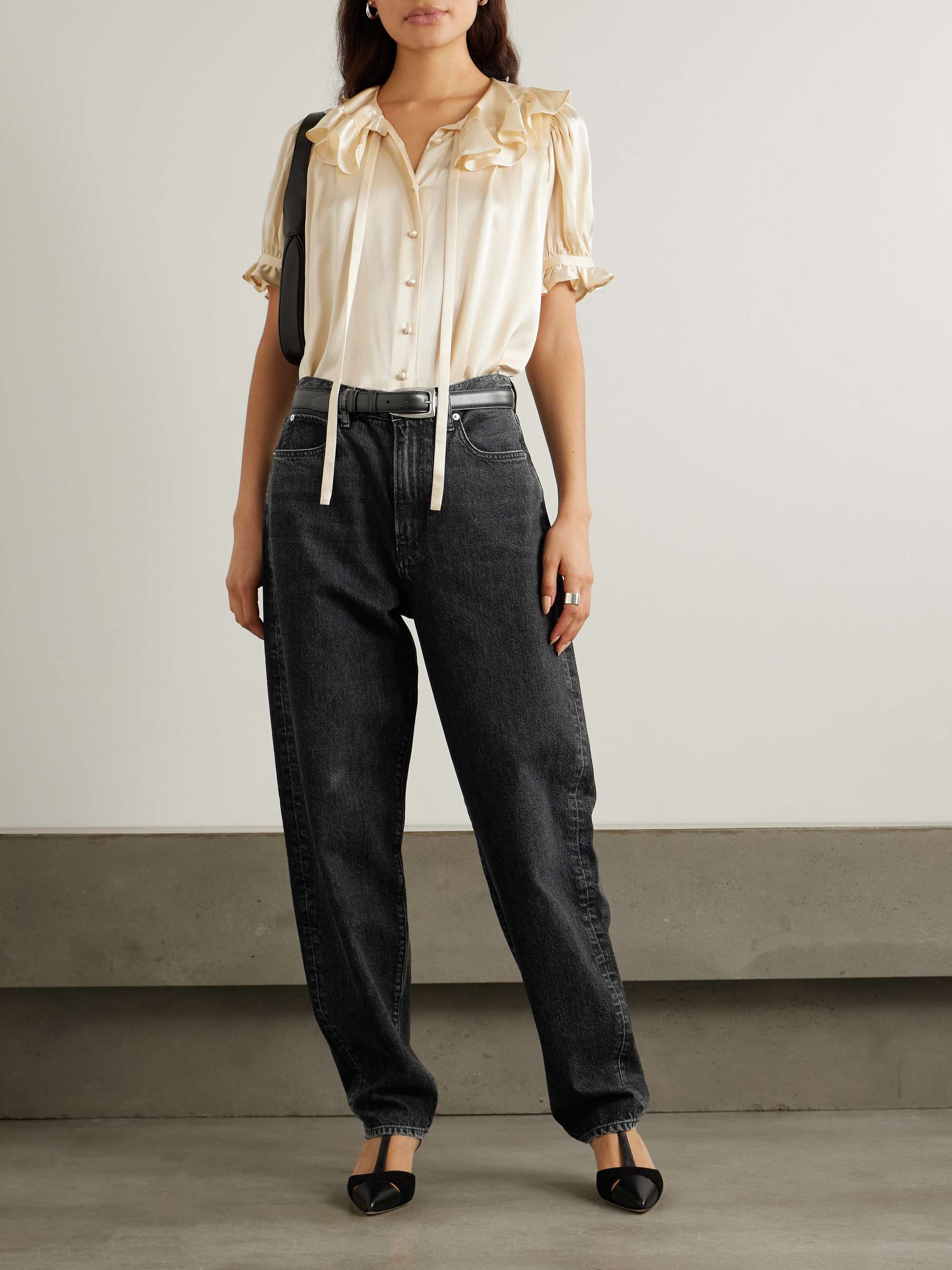 The Narrow Peg high-rise tapered jeans view