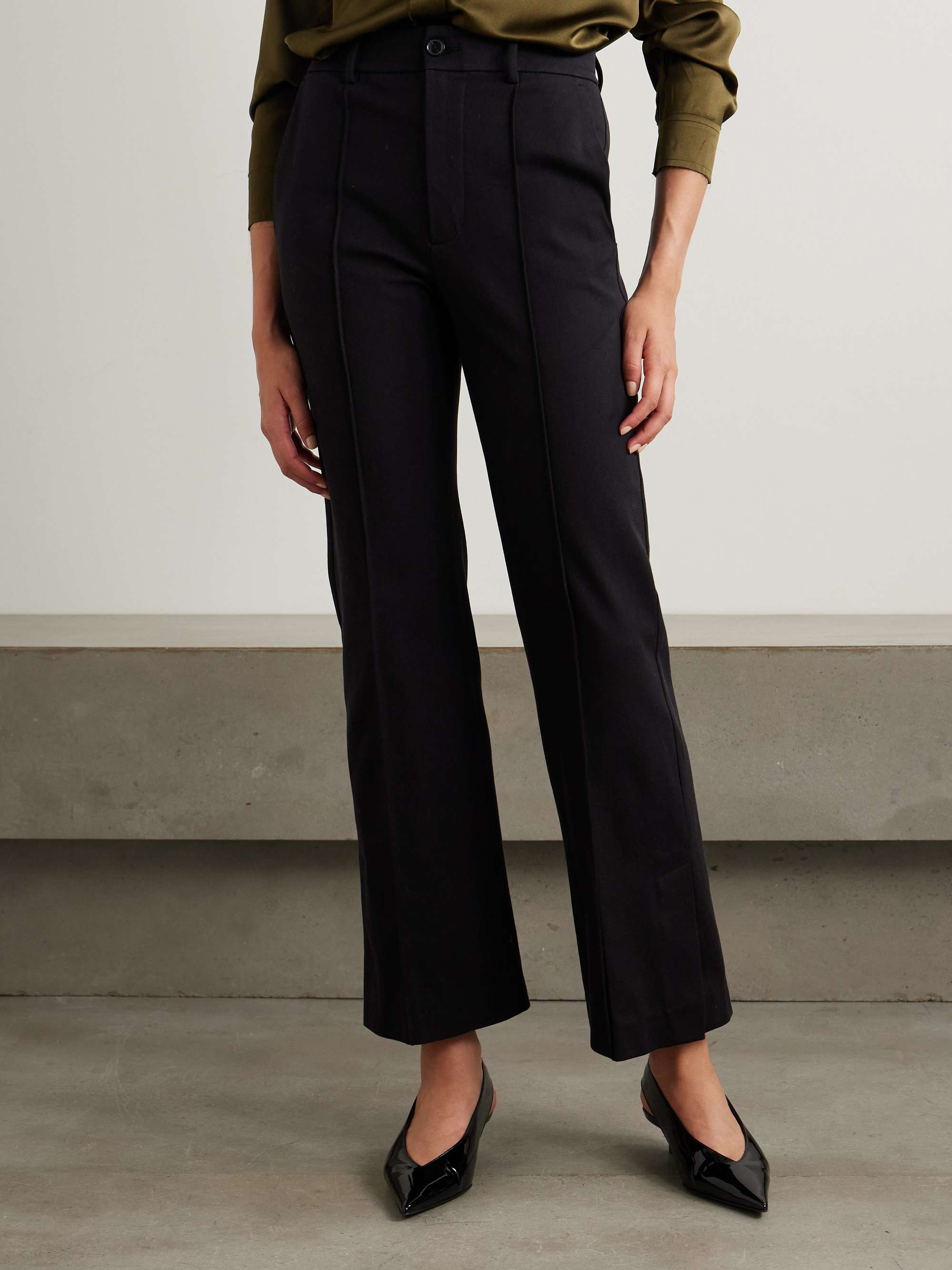Crop Kick Flare stretch-cotton pants view
