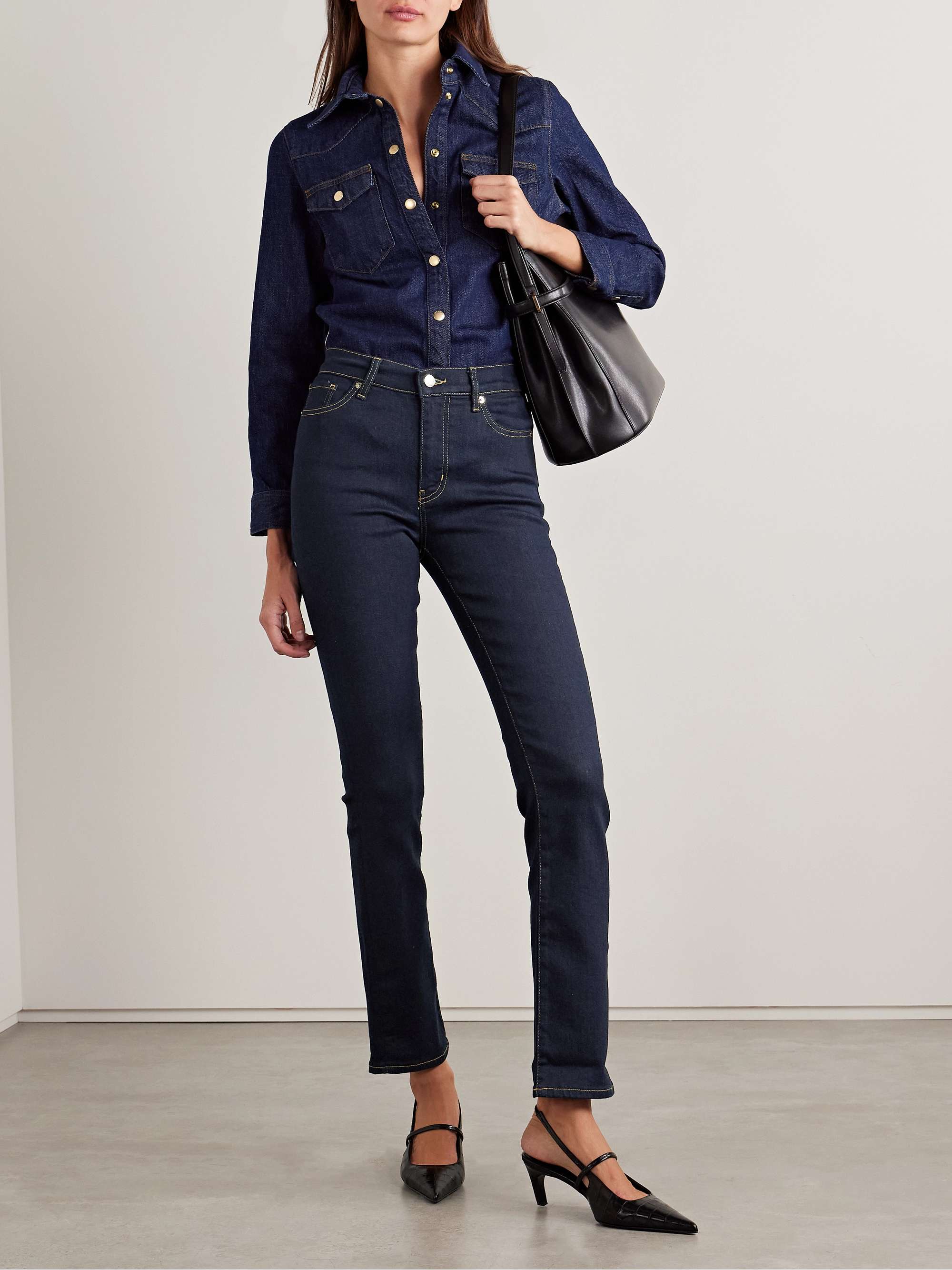 Le High high-rise slim-leg jeans view