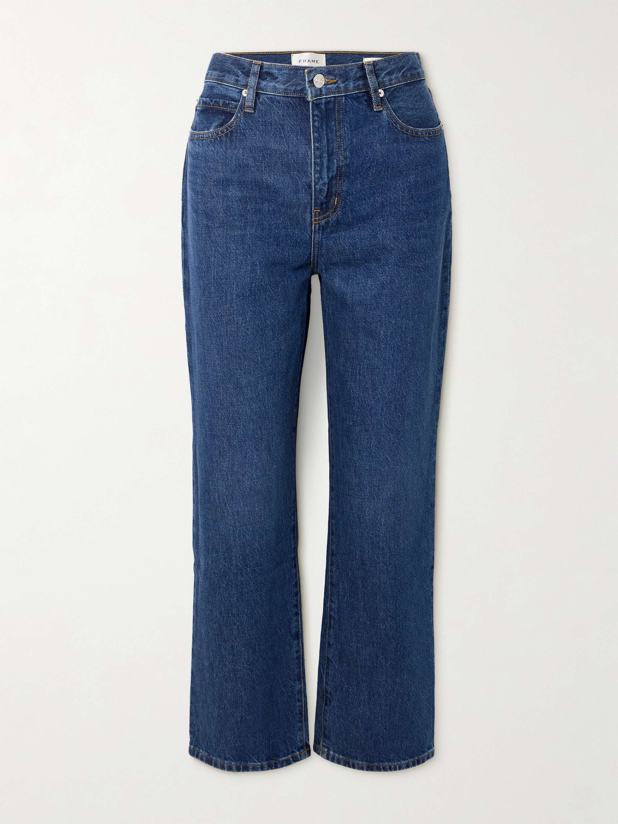 + NET SUSTAIN Le Jane Ankle cropped high-rise straight-leg organic jeans view
