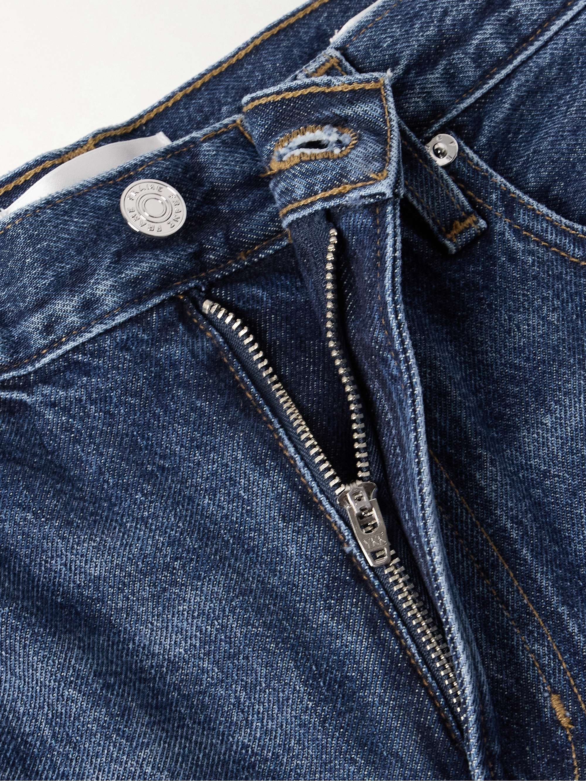 The Narrow high-rise tapered jeans view