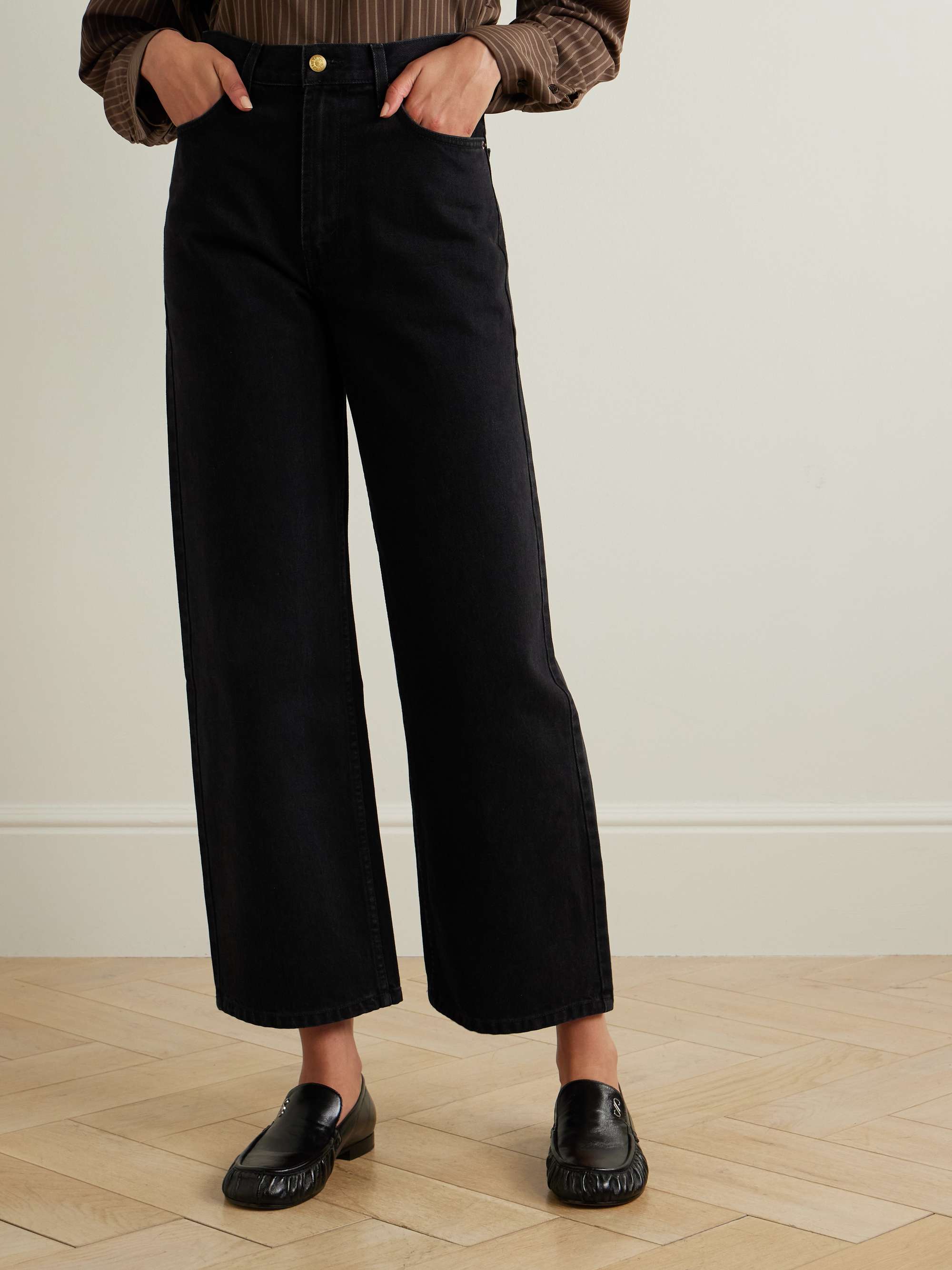 Elissa high-rise wide-leg jeans view