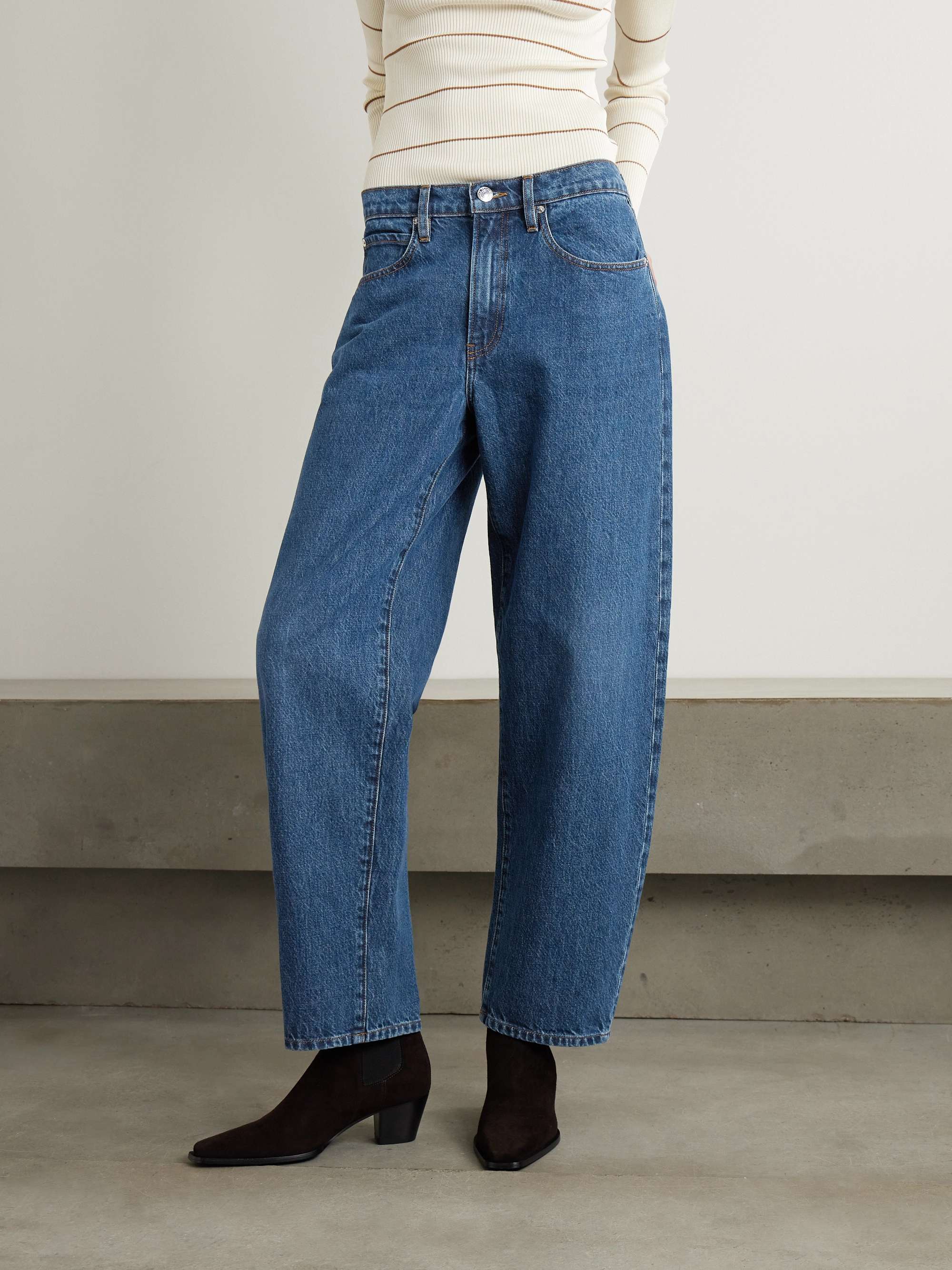 Low Slung Barrel boyfriend jeans view