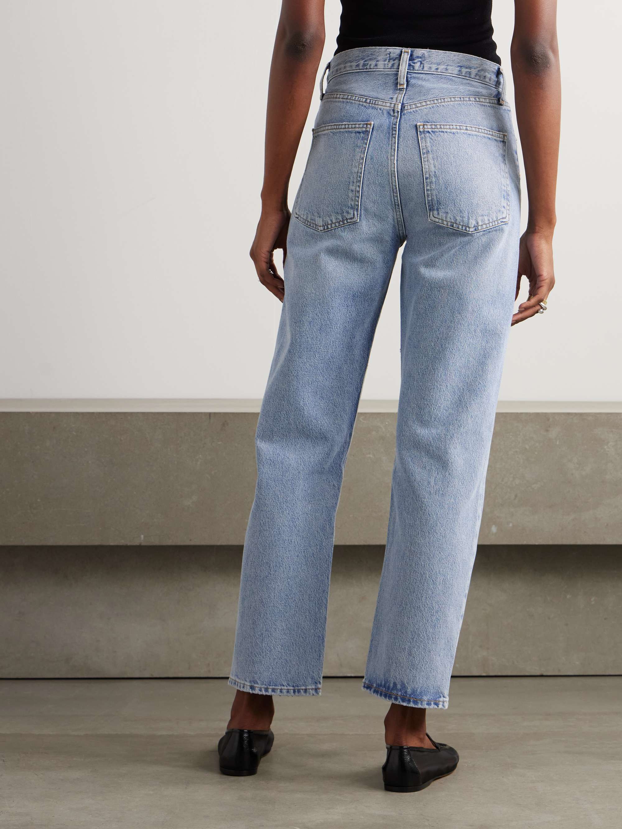 90s mid-rise straight-leg organic jeans view