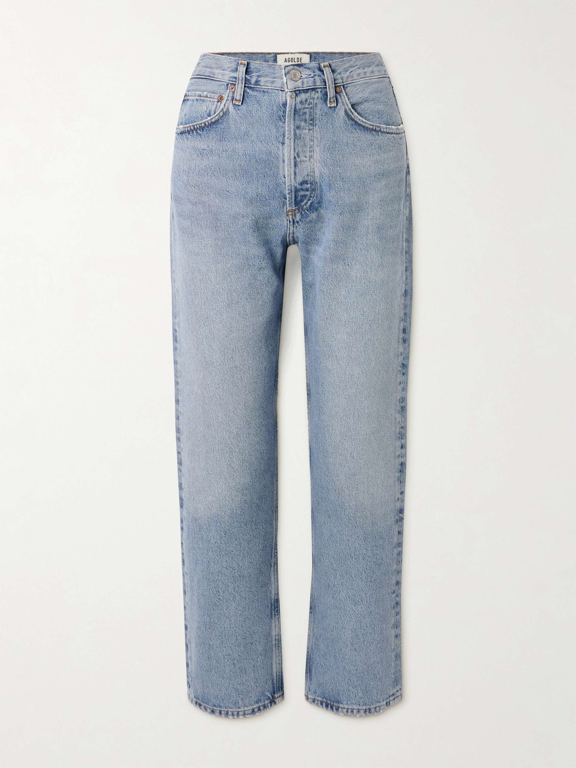 90s mid-rise straight-leg organic jeans view