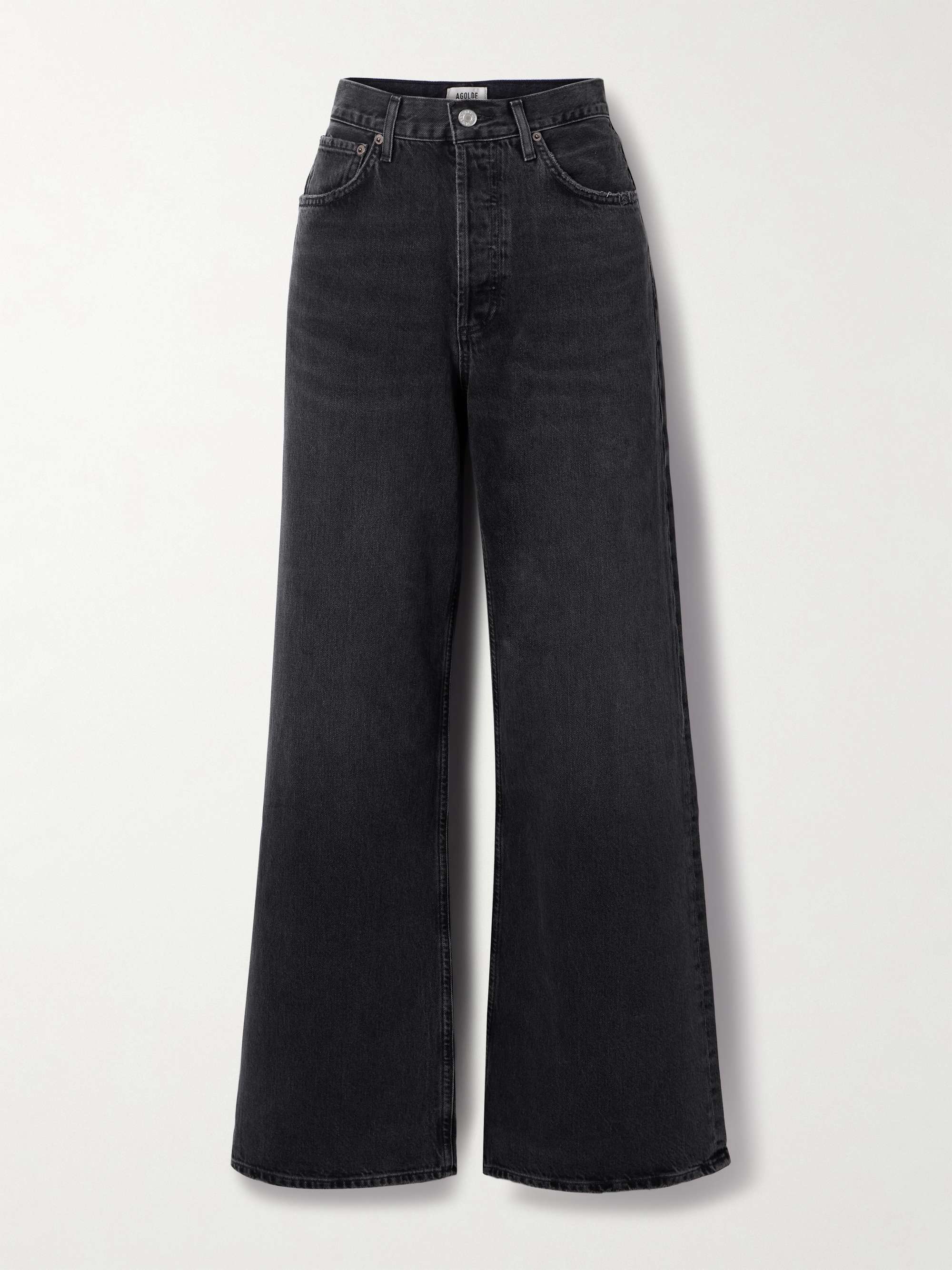 Dame high-rise wide-leg organic jeans view