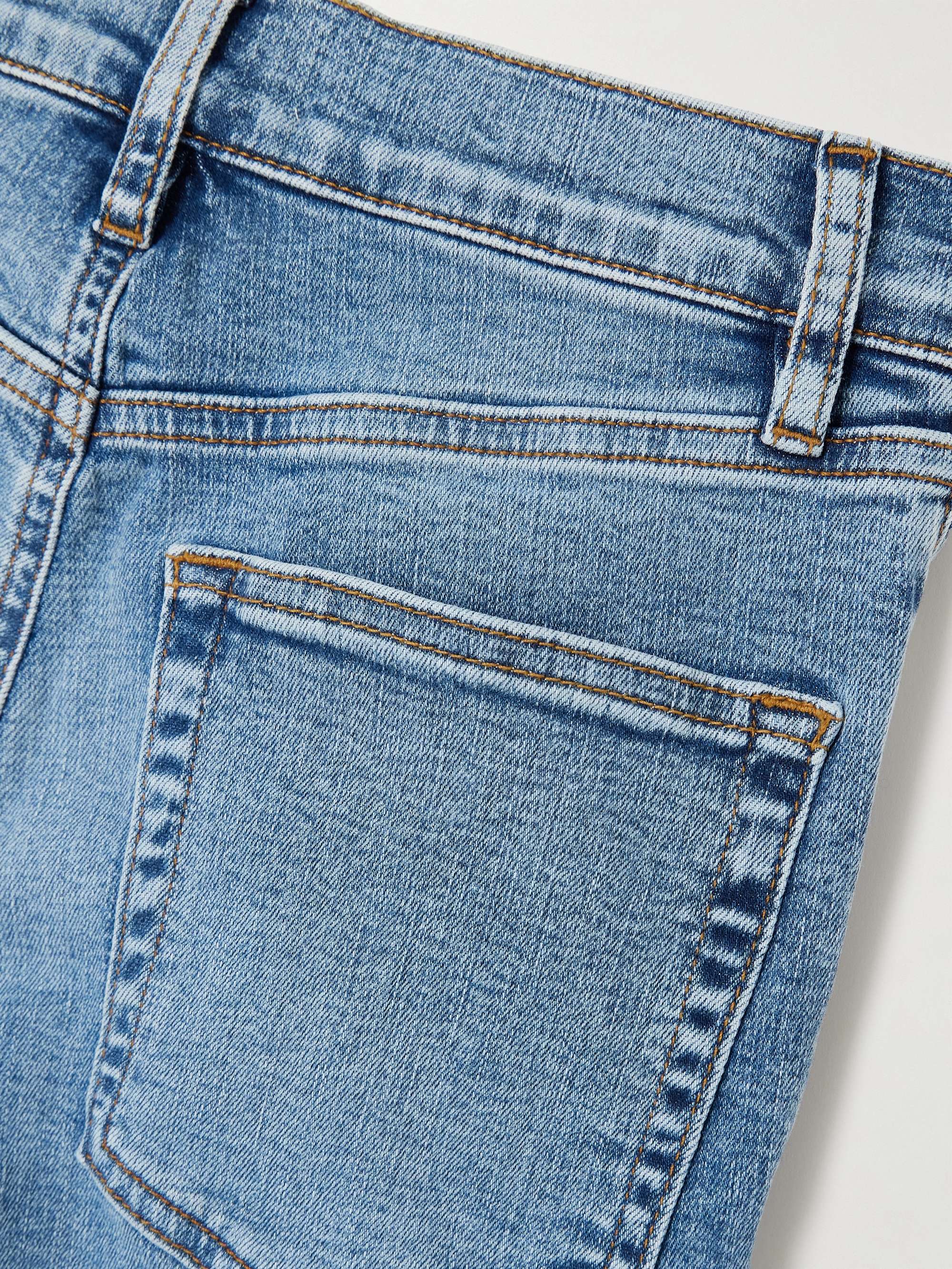 Le Pixie Slim Palazzo high-rise wide-leg stretch jeans view