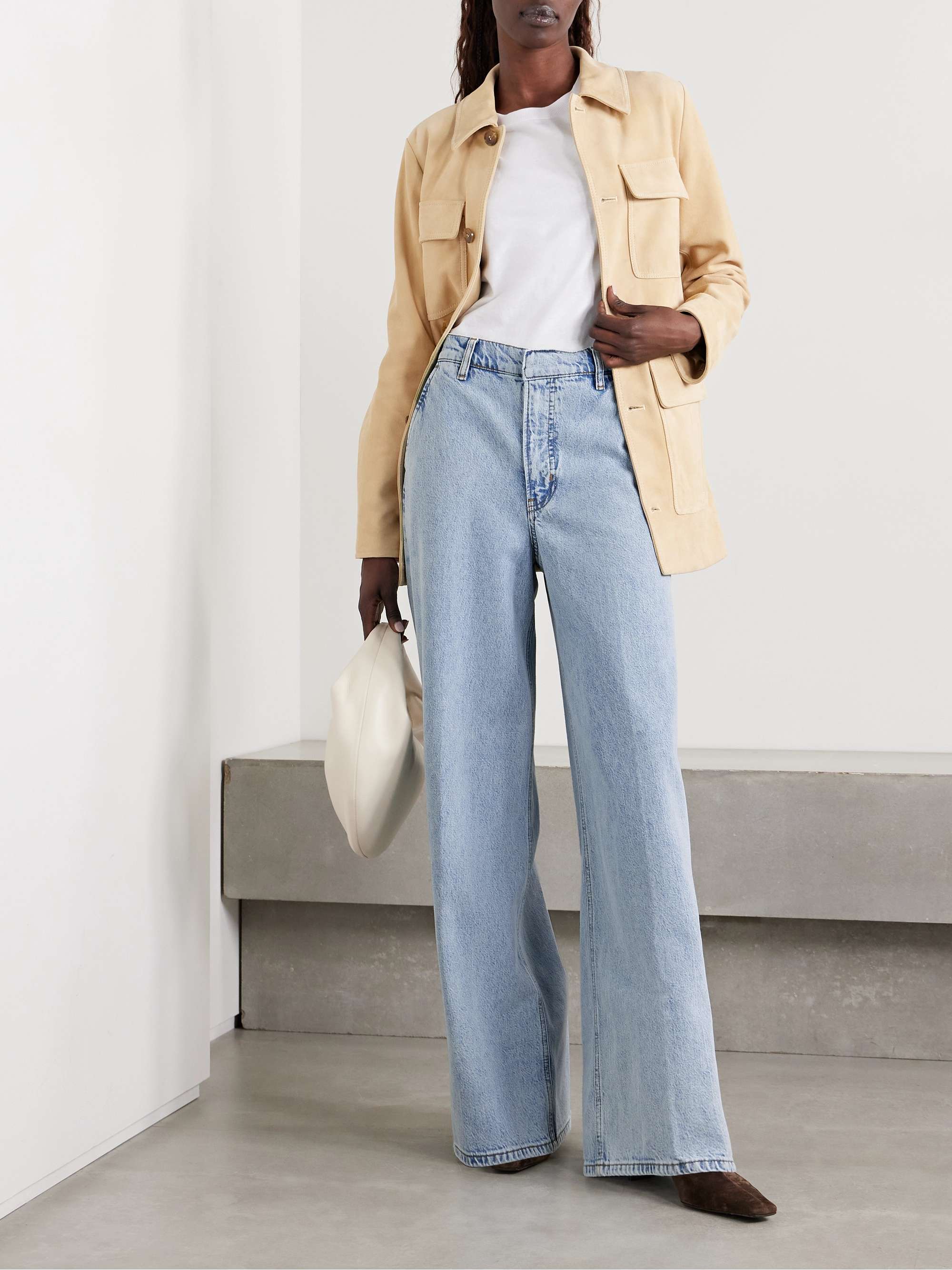 The Wide Trouser high-rise wide-leg organic jeans view